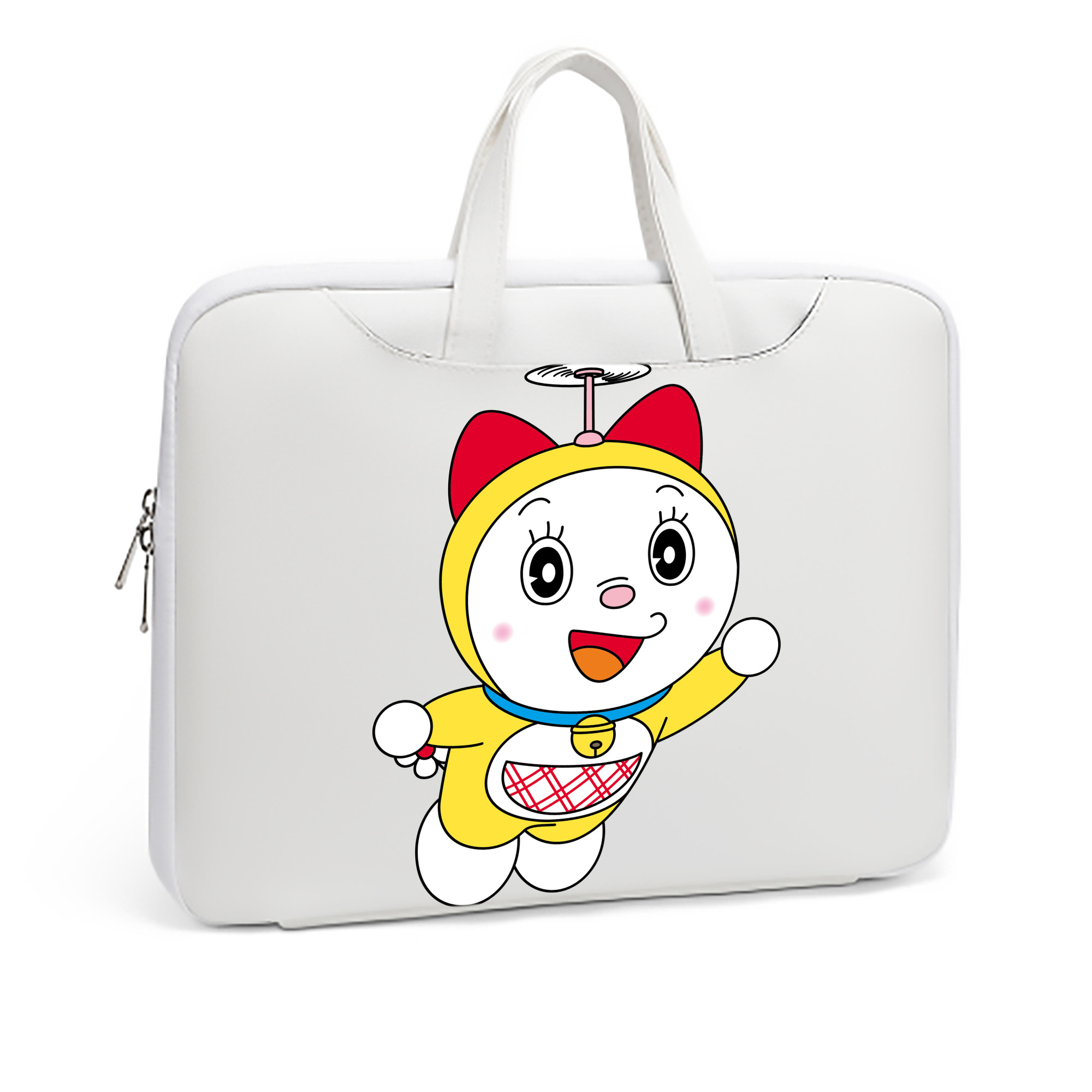 （画像用） ドラえもん ドラミ Doraemon Dorami レザーラップトップバッグ　ノートパソコンケース
