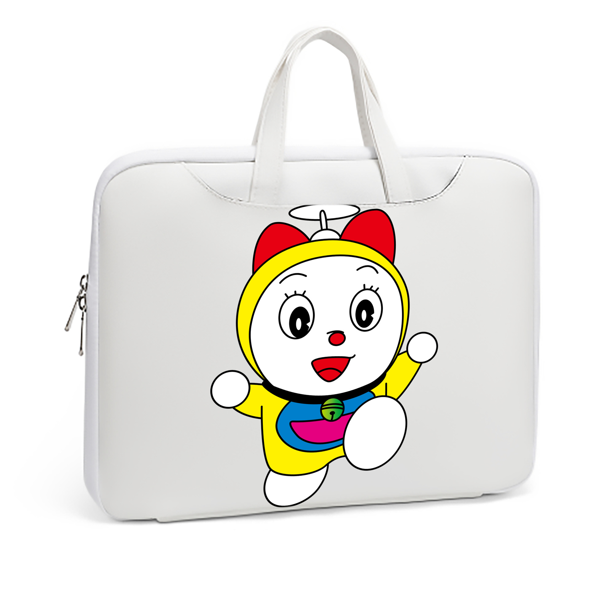 （画像用） ドラえもん ドラミ Doraemon Dorami レザーラップトップバッグ　ノートパソコンケース