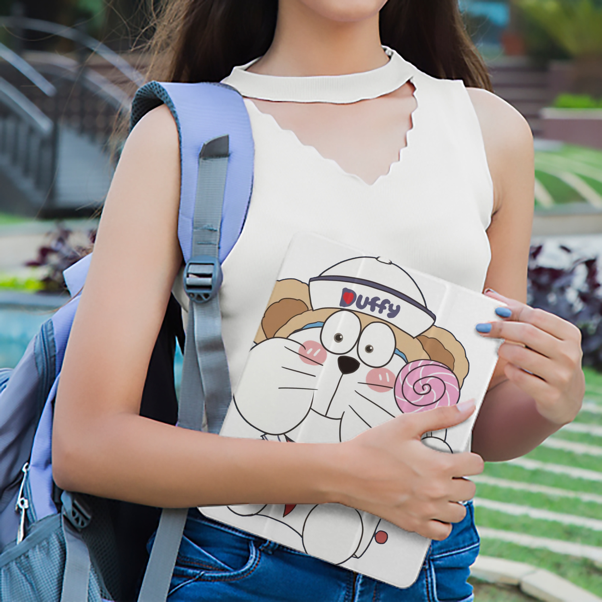 ドラえもん Doraemon IPad ケース ペン収納付き 三つ折りスタンド PUレザー×シリコン 対応機種9.5/10.5/10.9インチ