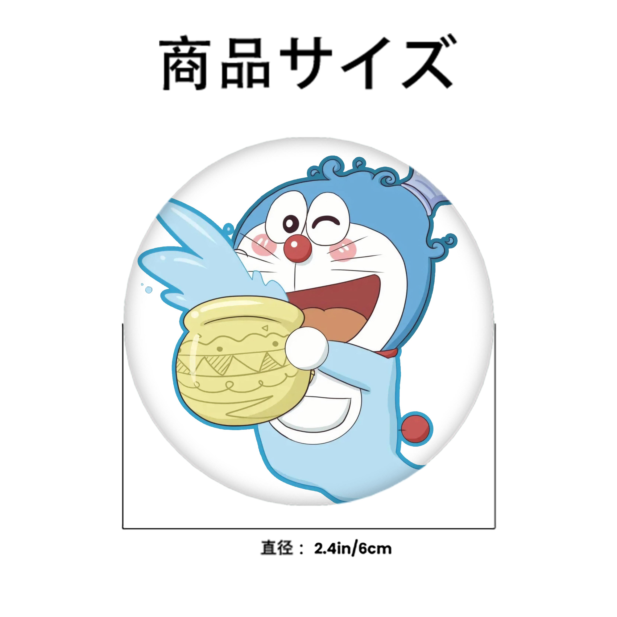 ドラえもん Doraemon 6cm 缶バッジ 複数セット