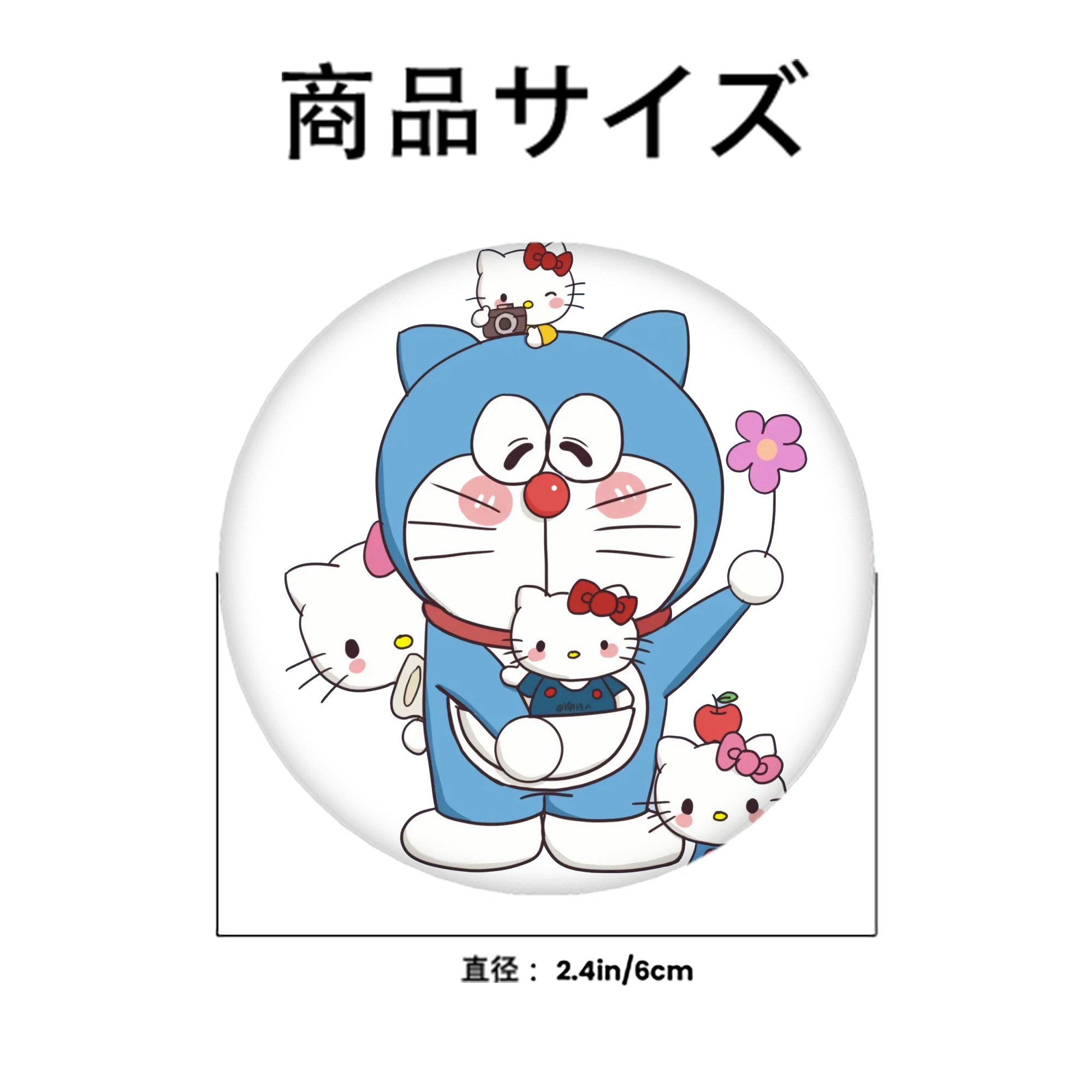 ドラえもん Doraemon 6cm 缶バッジ 複数セット