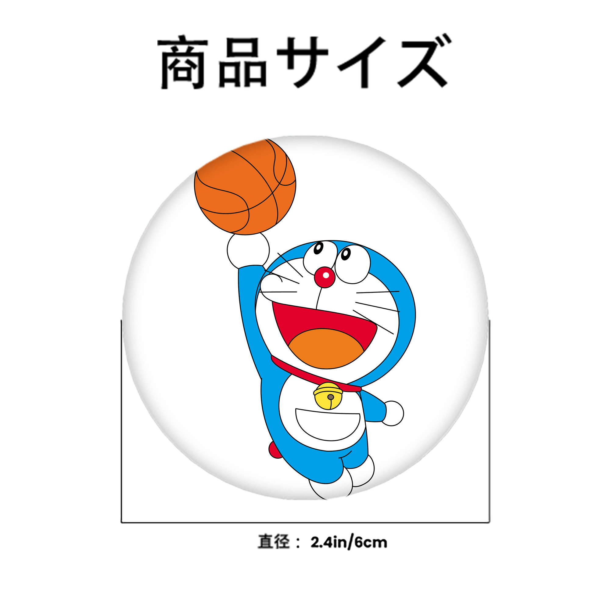 ドラえもん Doraemon 6cm 缶バッジ 複数セット