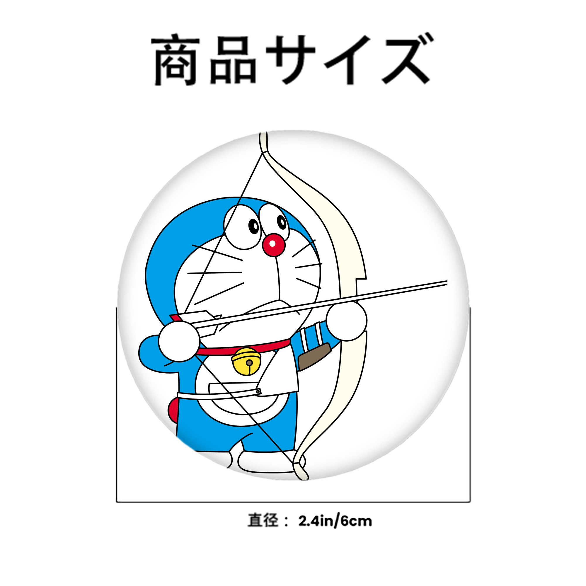 ドラえもん Doraemon 6cm 缶バッジ 複数セット