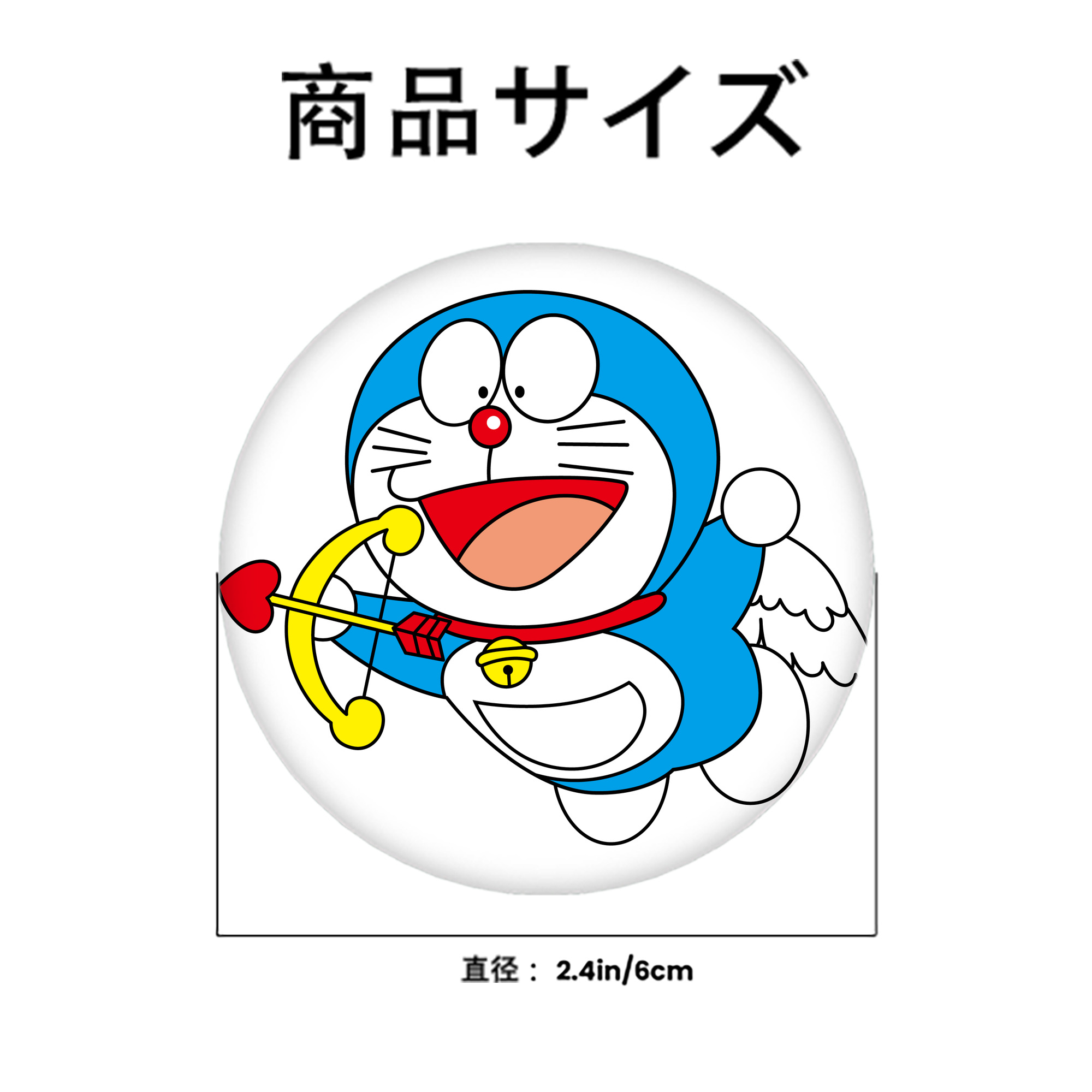 ドラえもん Doraemon 6cm 缶バッジ 複数セット