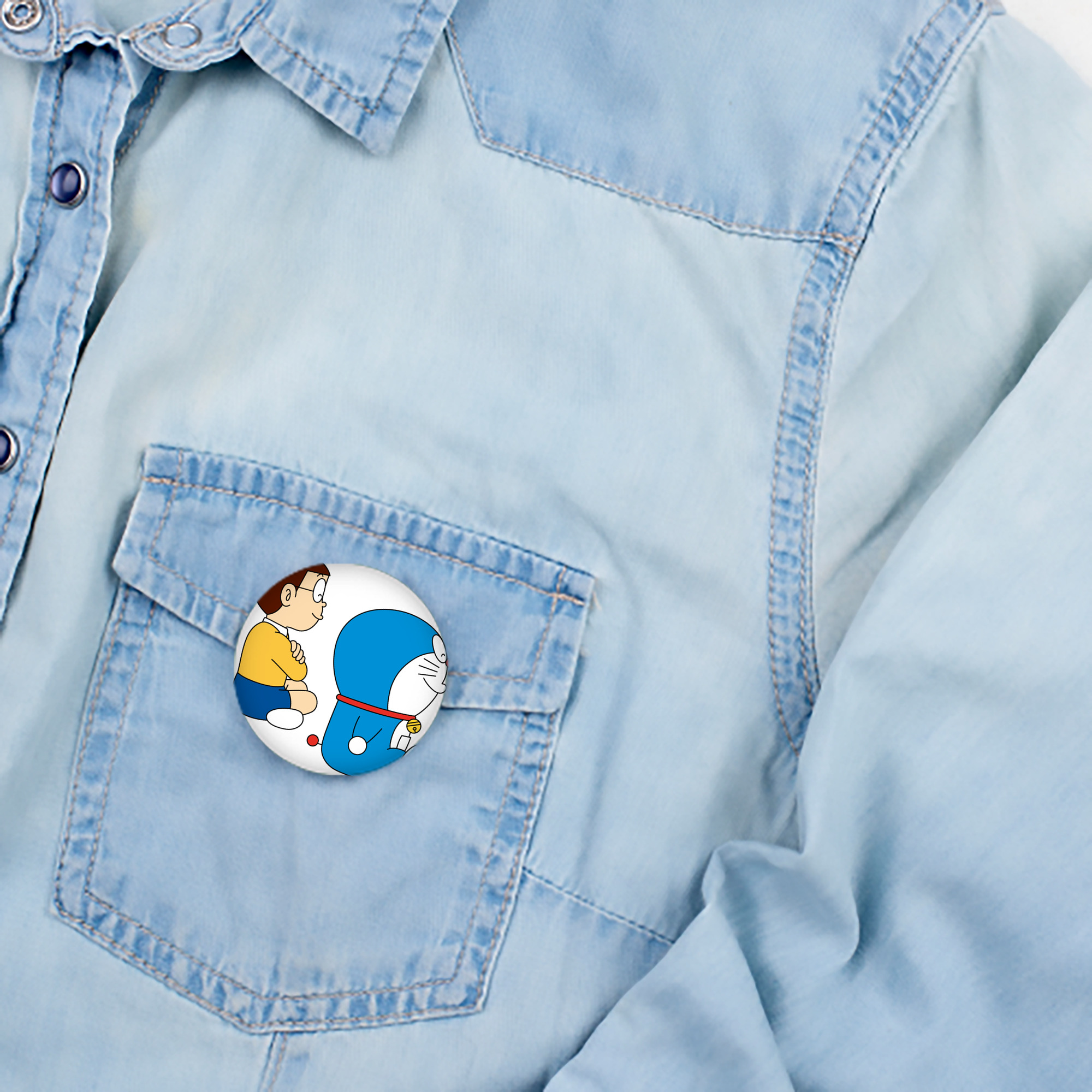 ドラえもん 野比 のび太 Doraemon Nobita Nobi 6cm 缶バッジ 複数セット