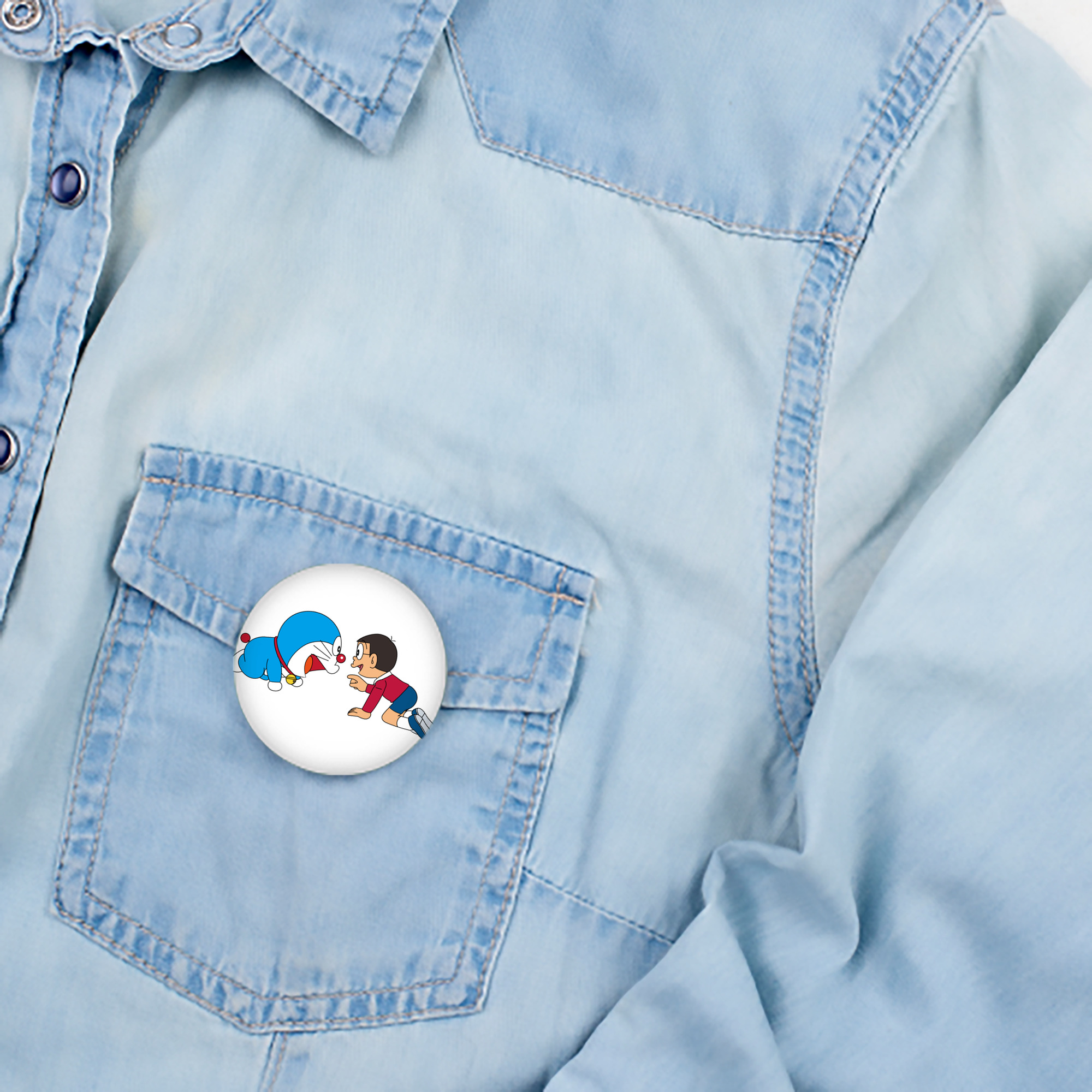 ドラえもん 野比 のび太 Doraemon Nobita Nobi 6cm 缶バッジ 複数セット