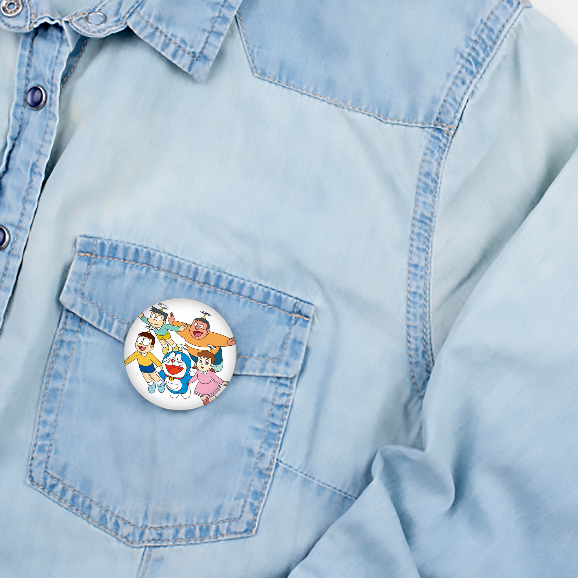 ドラえもん 骨川 スネ夫 Doraemon Honekawa Suneo 6cm 缶バッジ 複数セット