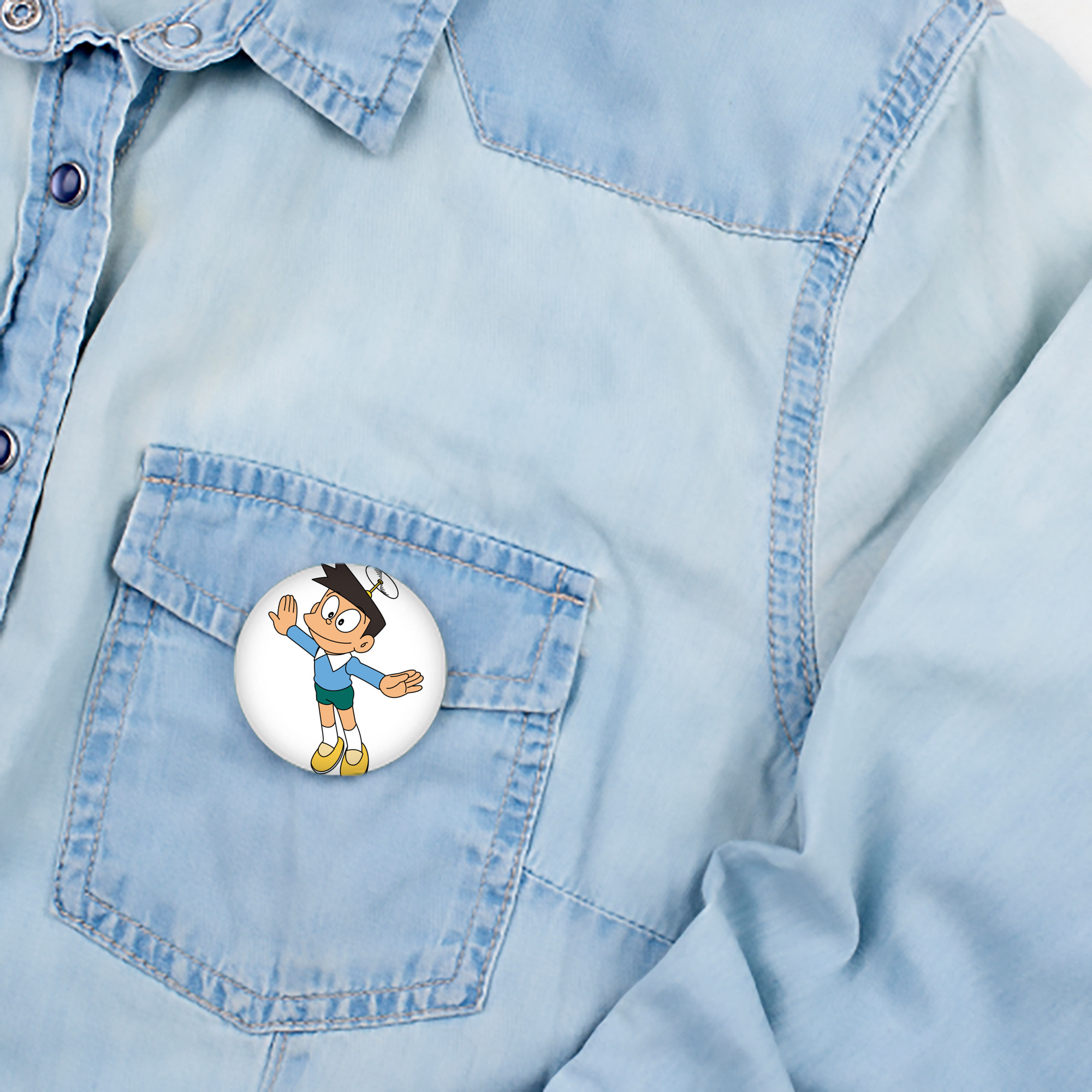 ドラえもん 骨川 スネ夫 Doraemon Honekawa Suneo 6cm 缶バッジ 複数セット