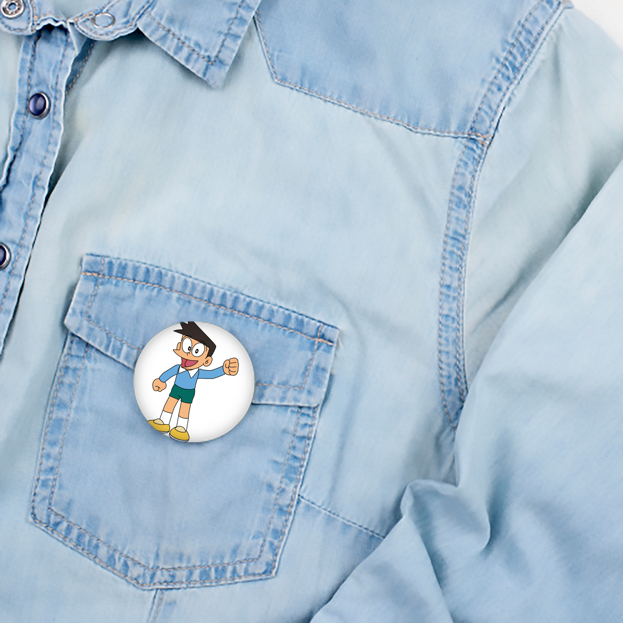 ドラえもん 骨川 スネ夫 Doraemon Honekawa Suneo 6cm 缶バッジ 複数セット