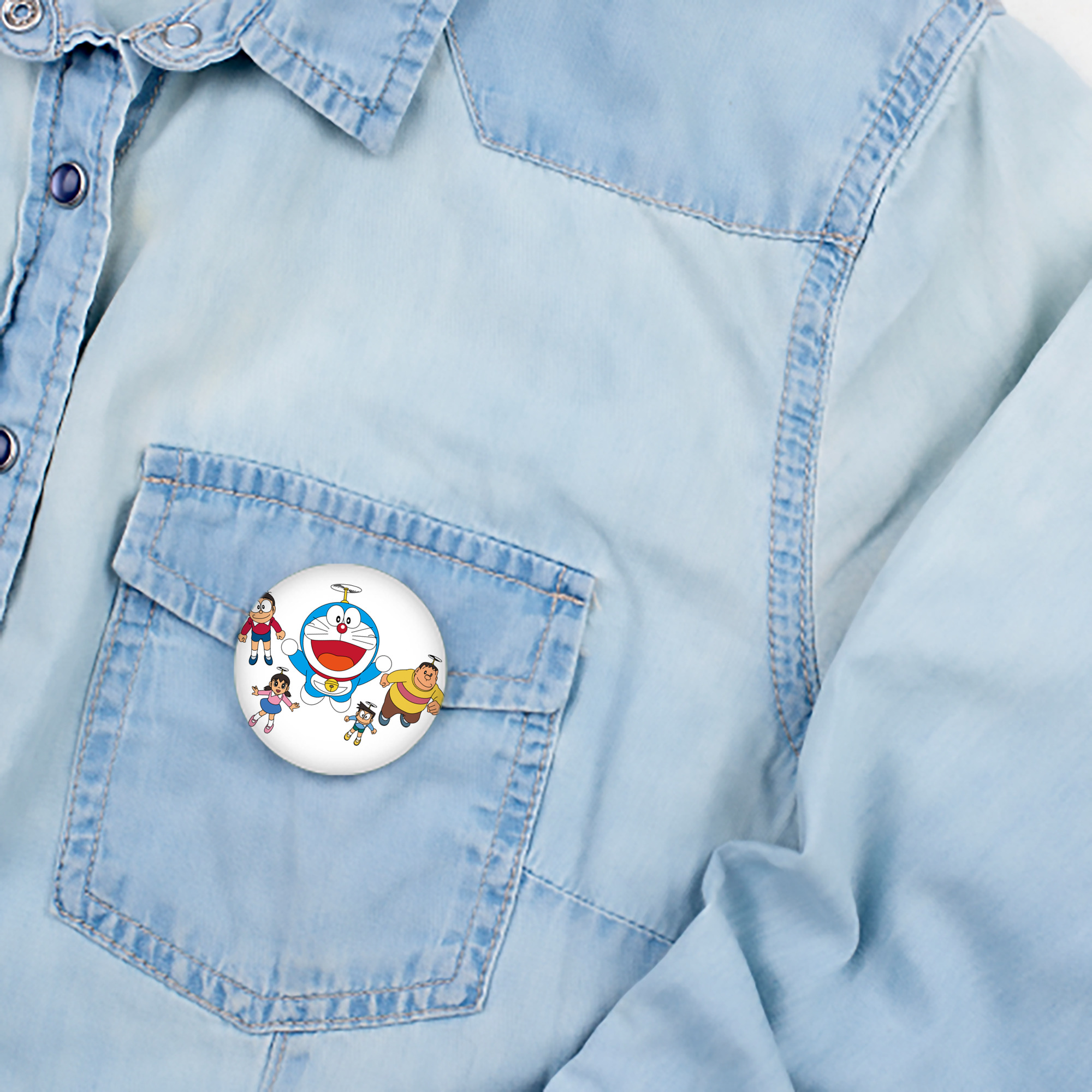 ドラえもん 骨川 スネ夫 Doraemon Honekawa Suneo 6cm 缶バッジ 複数セット