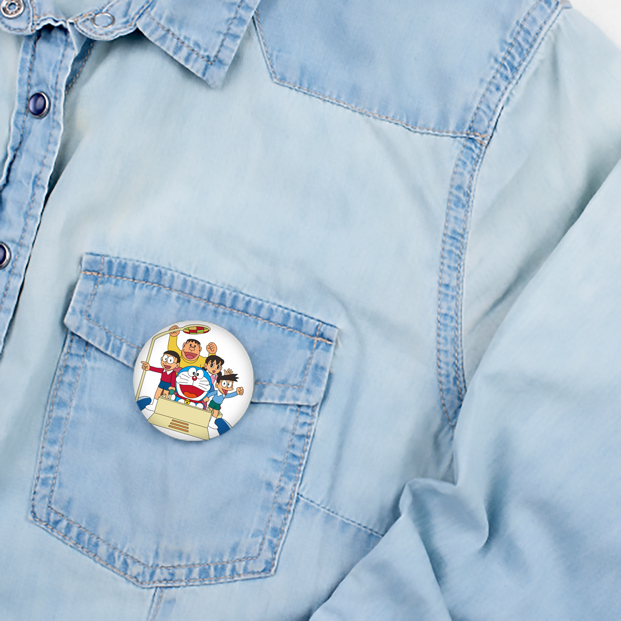 ドラえもん 骨川 スネ夫 Doraemon Honekawa Suneo 6cm 缶バッジ 複数セット