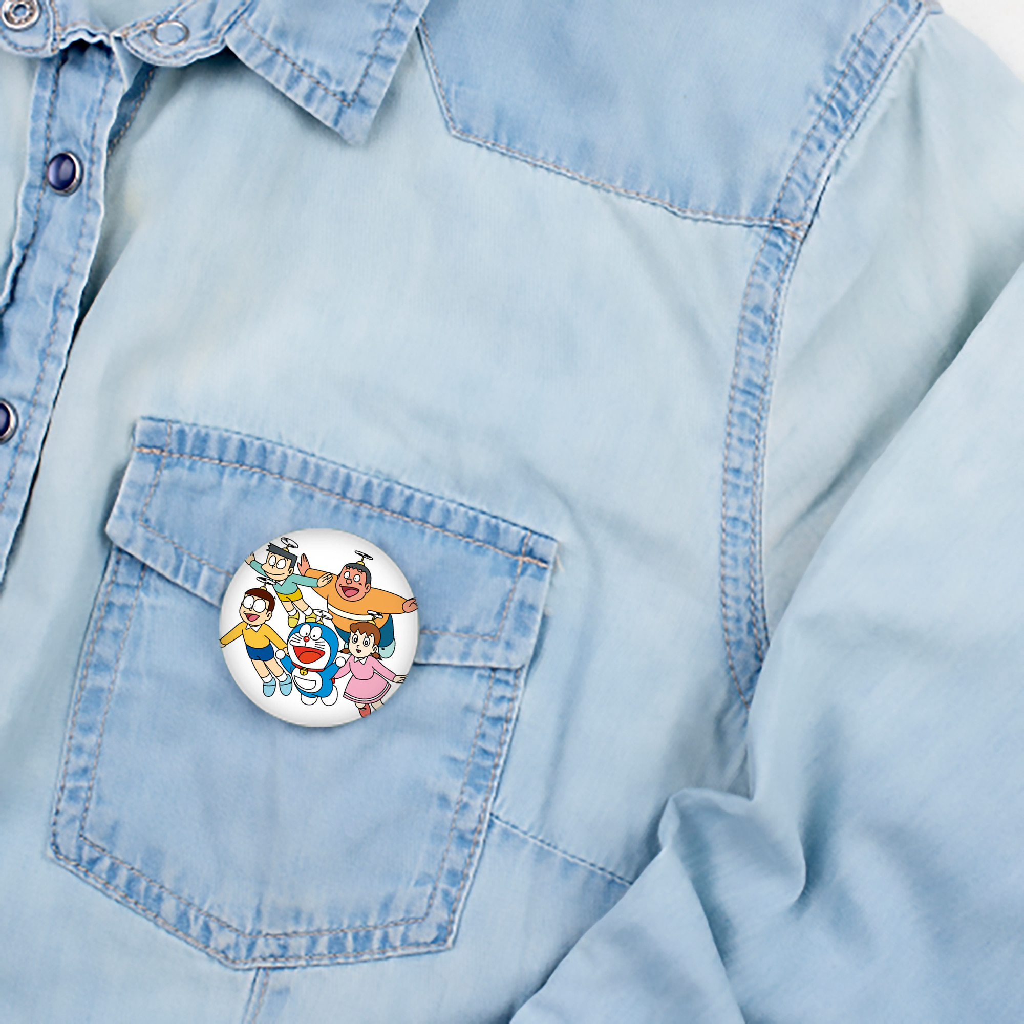 ドラえもん 骨川 スネ夫 Doraemon Honekawa Suneo 6cm 缶バッジ 複数セット