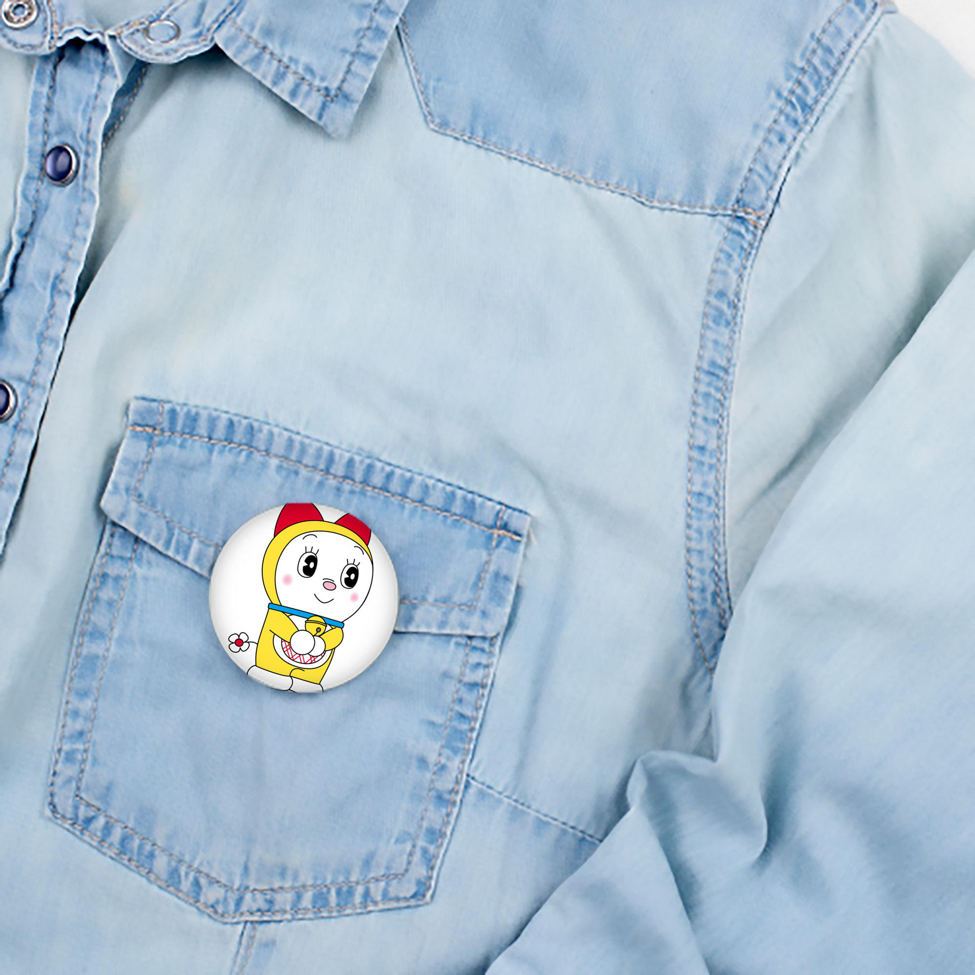 ドラえもん ドラミ Doraemon Dorami 6cm 缶バッジ 複数セット