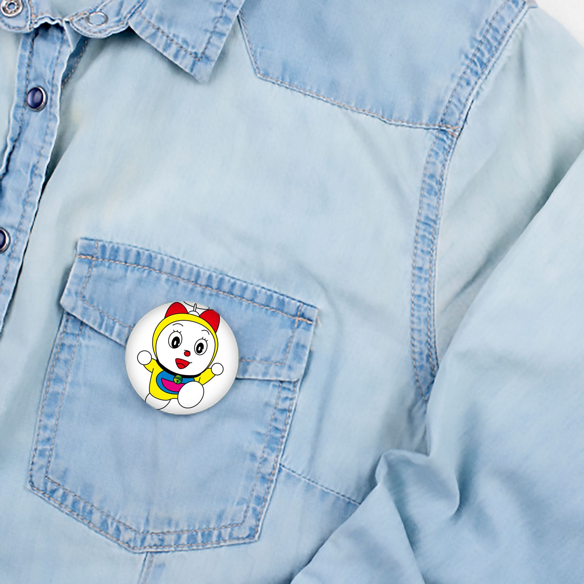 ドラえもん ドラミ Doraemon Dorami 6cm 缶バッジ 複数セット