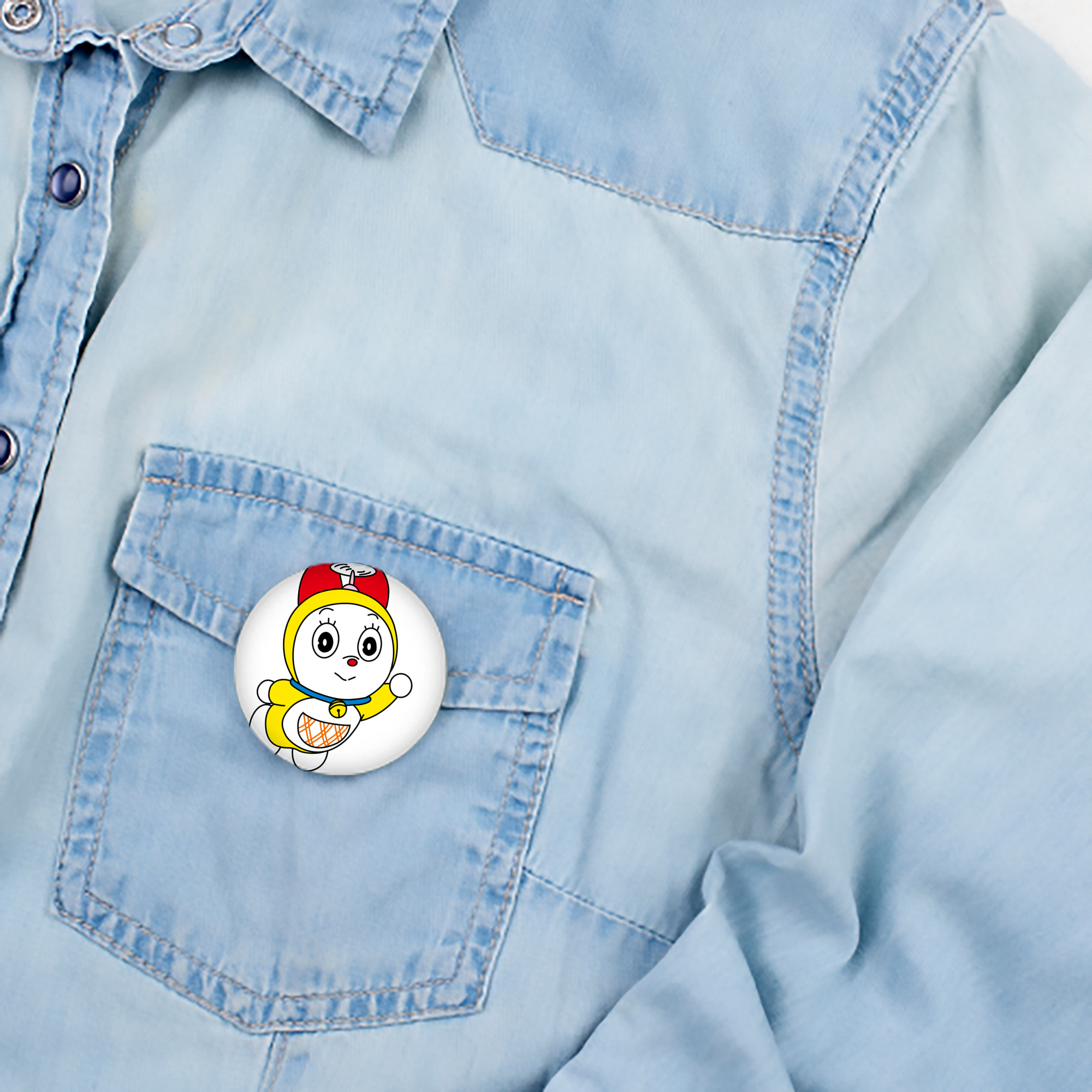 ドラえもん ドラミ Doraemon Dorami 6cm 缶バッジ 複数セット