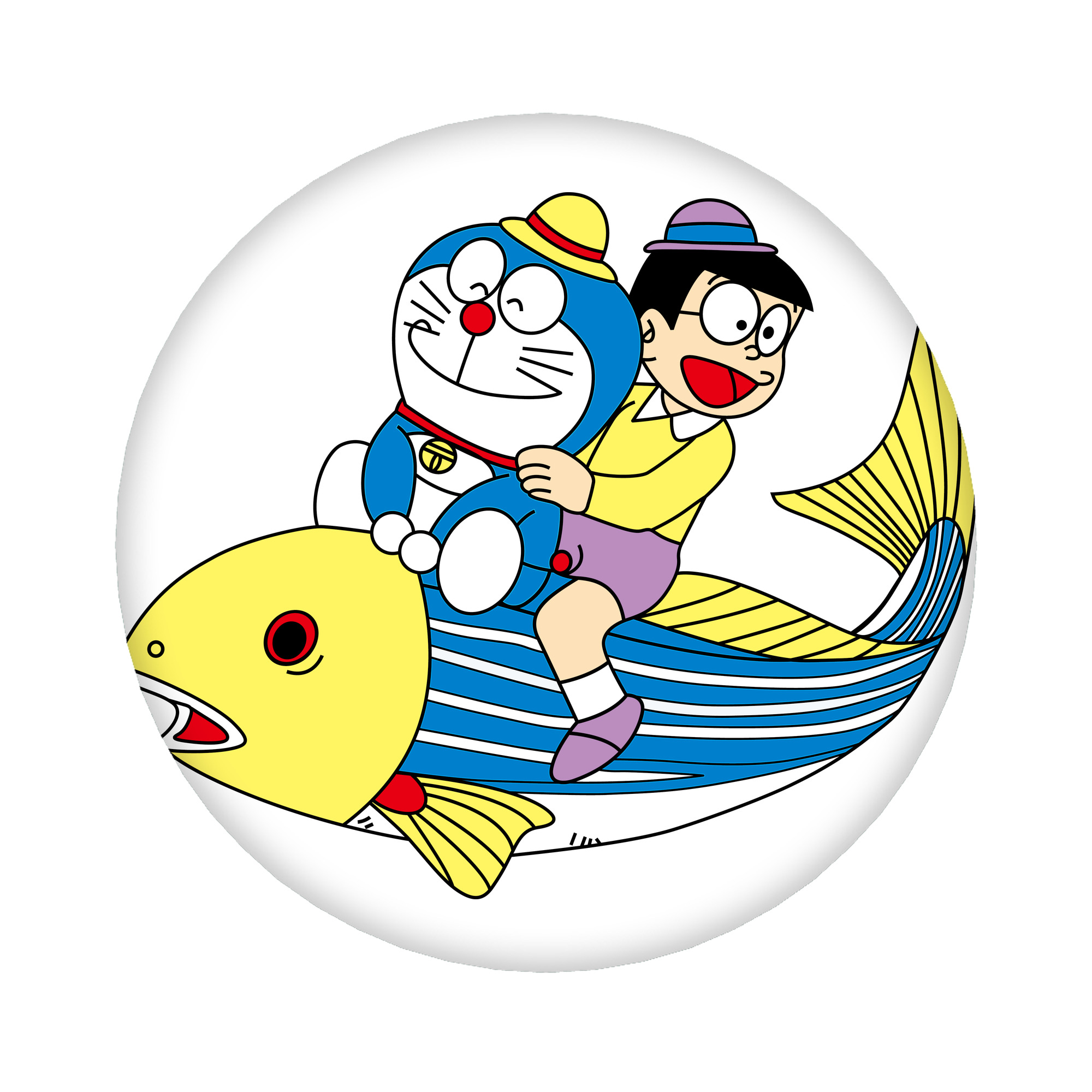 （画像用） ドラえもん 野比 のび太 Doraemon Nobita Nobi 6cm 缶バッジ 複数セット