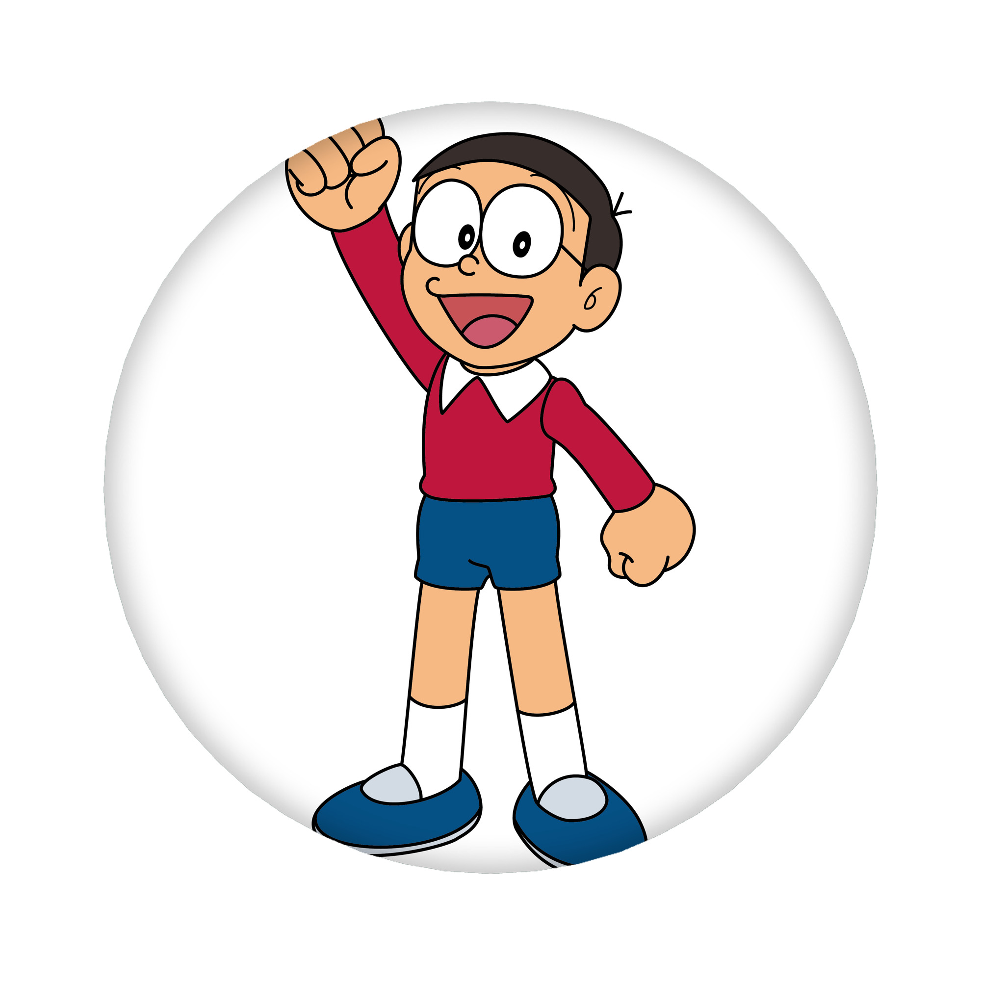 （画像用） ドラえもん 野比 のび太 Doraemon Nobita Nobi 6cm 缶バッジ 複数セット