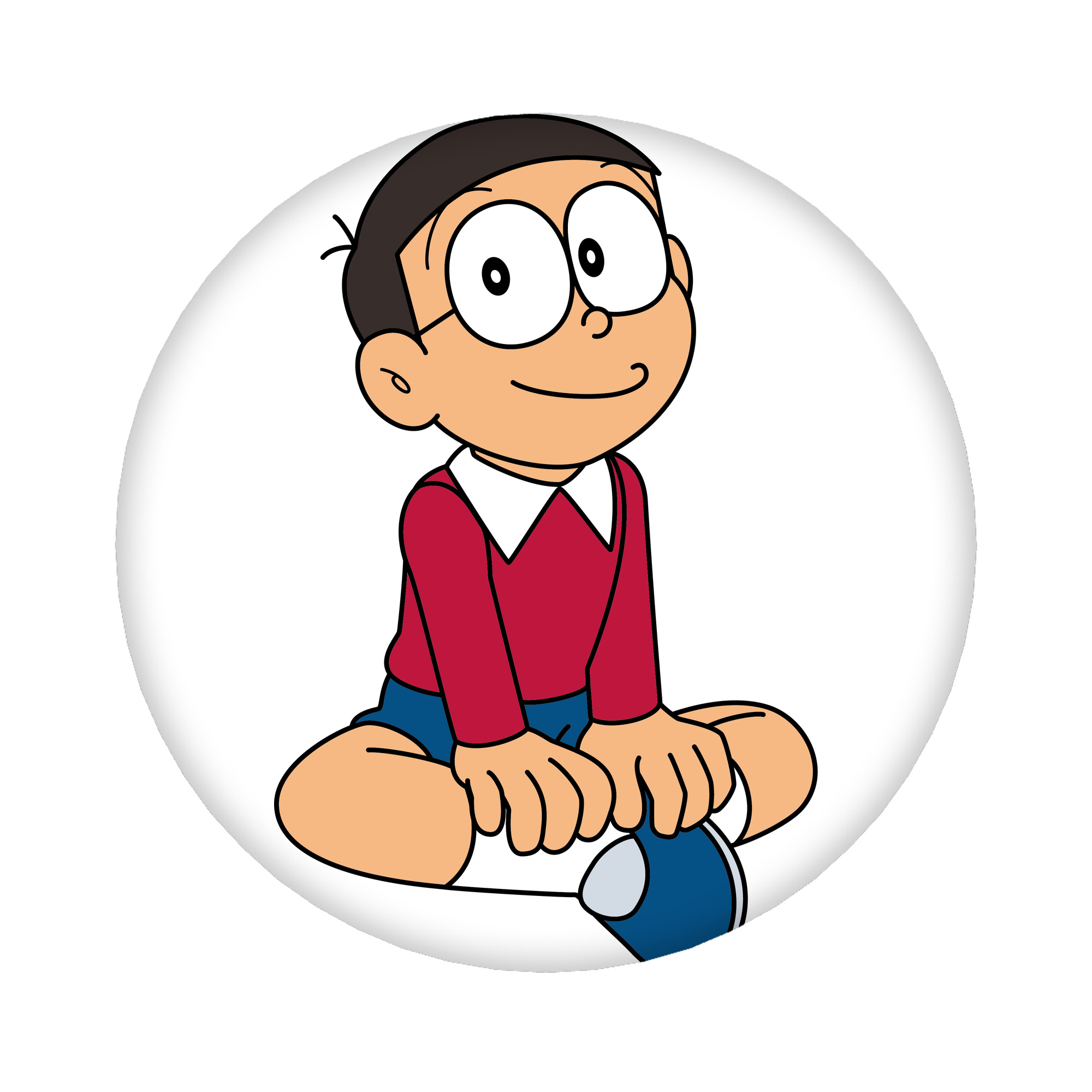 （画像用） ドラえもん 野比 のび太 Doraemon Nobita Nobi 6cm 缶バッジ 複数セット