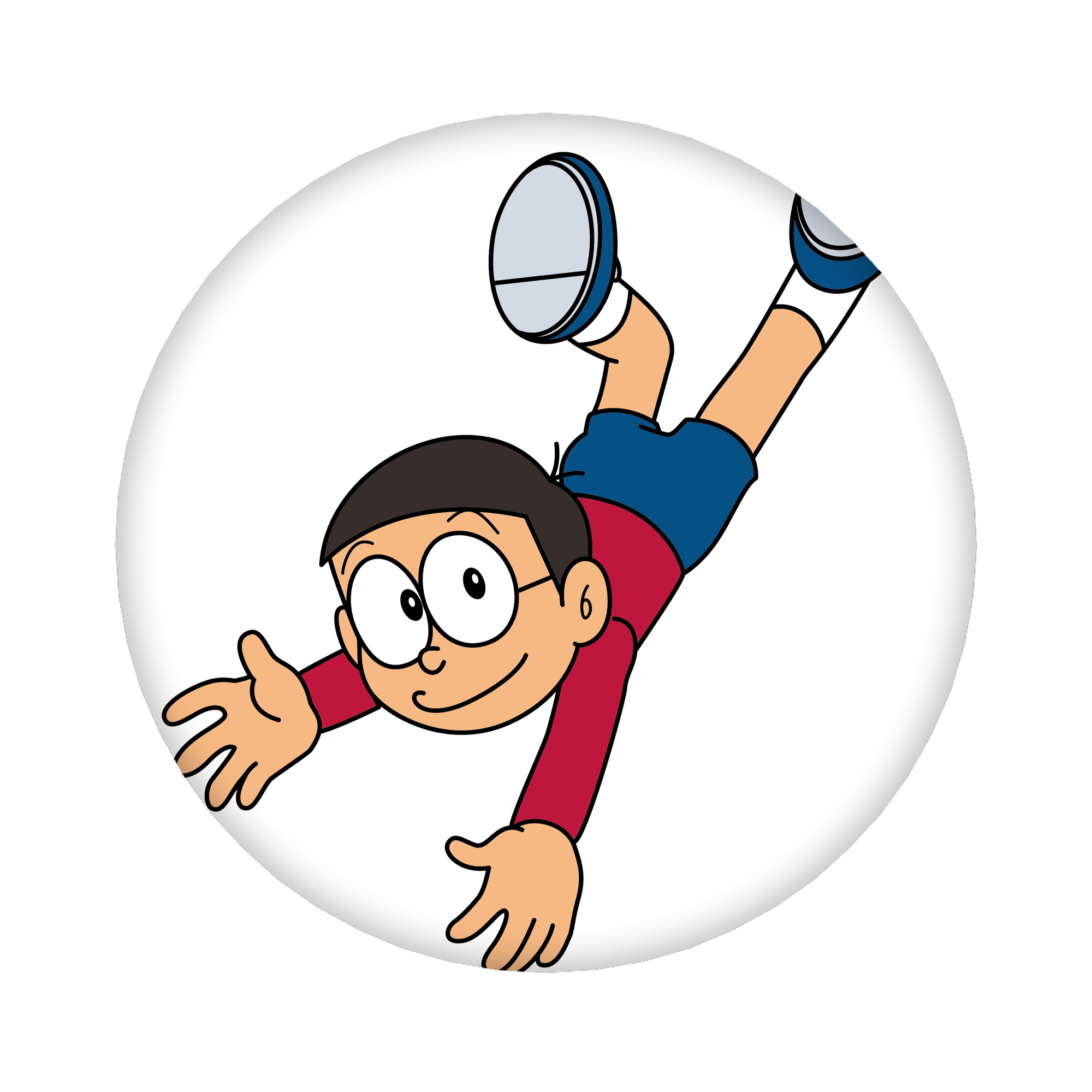（画像用） ドラえもん 野比 のび太 Doraemon Nobita Nobi 6cm 缶バッジ 複数セット
