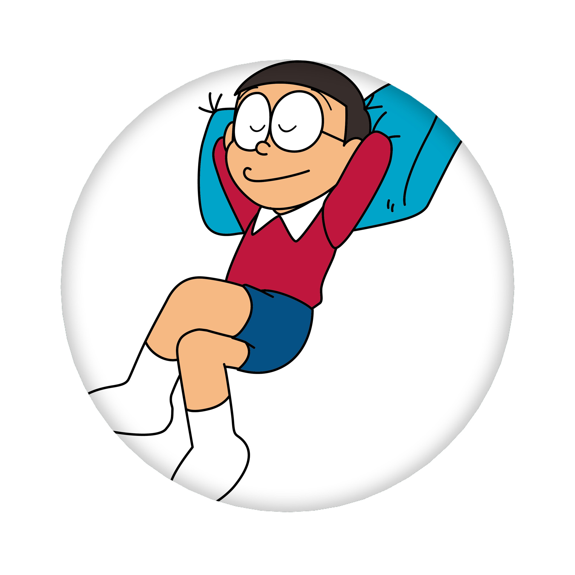 （画像用） ドラえもん 野比 のび太 Doraemon Nobita Nobi 6cm 缶バッジ 複数セット