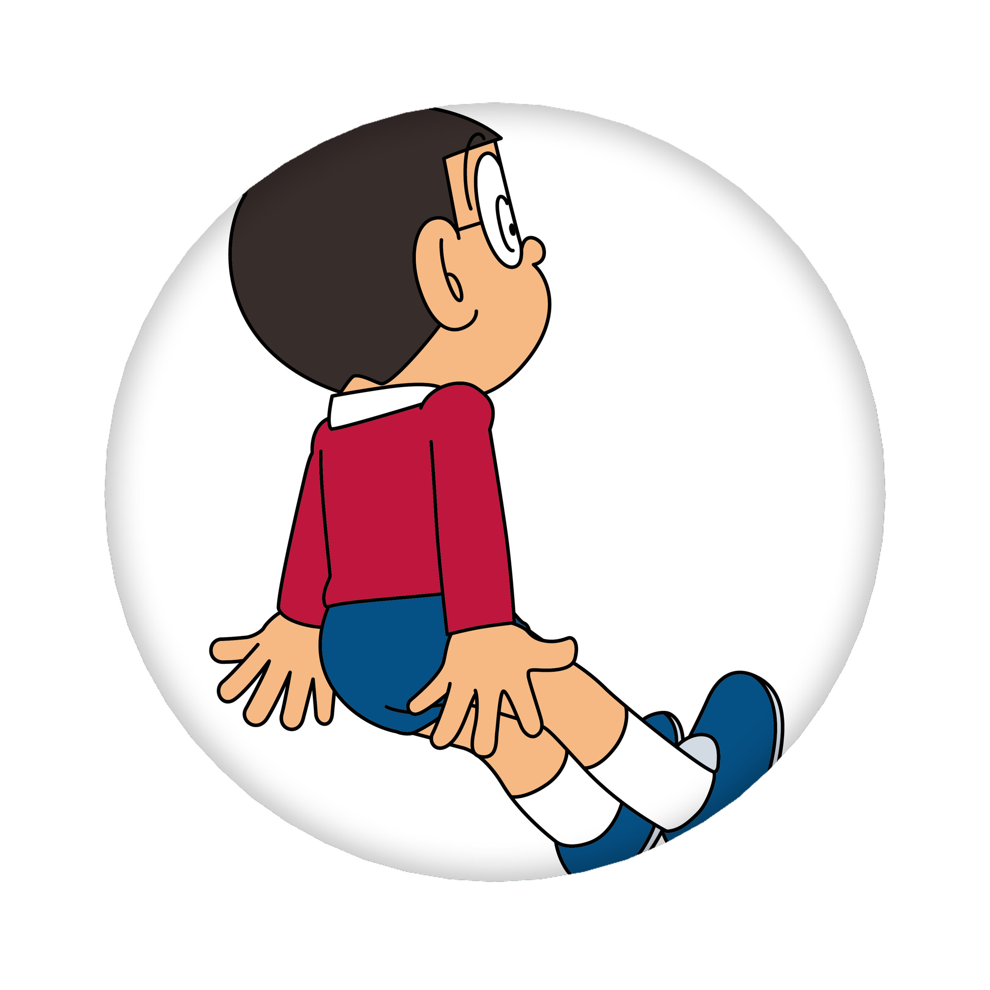 （画像用） ドラえもん 野比 のび太 Doraemon Nobita Nobi 6cm 缶バッジ 複数セット