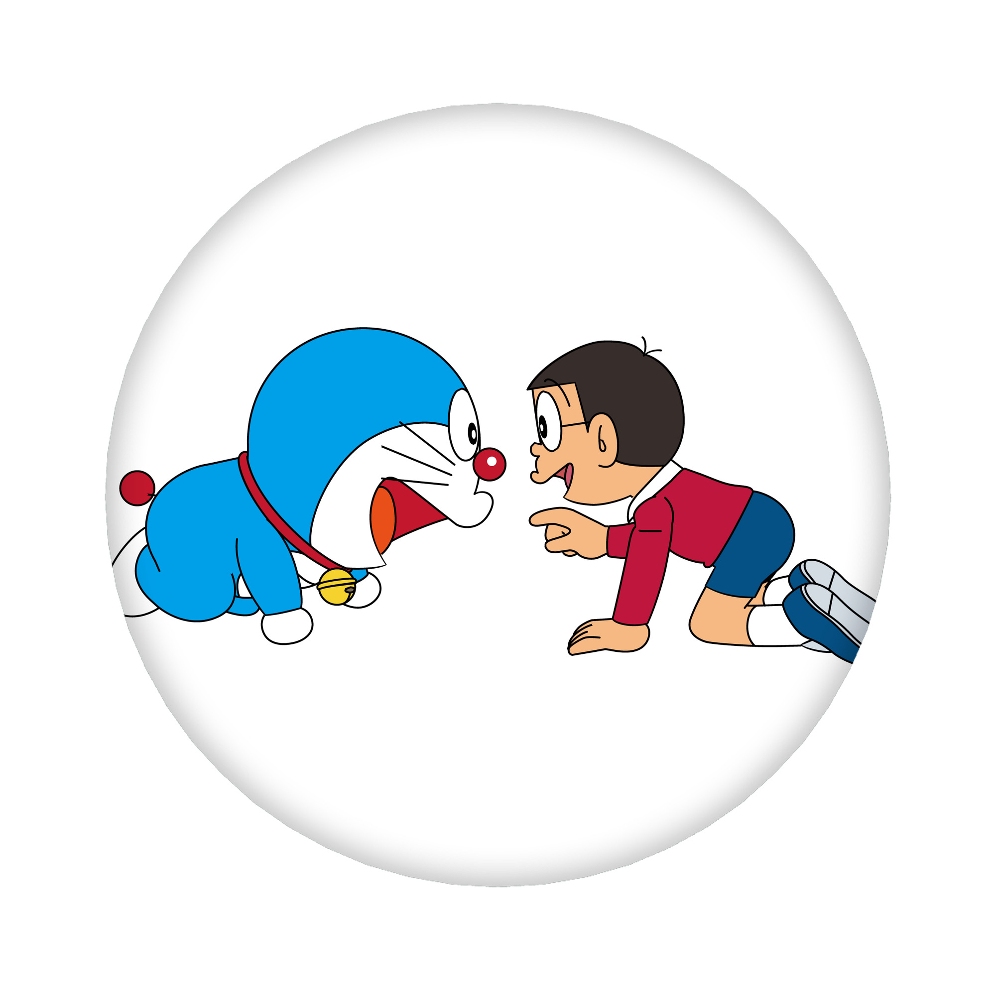 （画像用） ドラえもん 野比 のび太 Doraemon Nobita Nobi 6cm 缶バッジ 複数セット