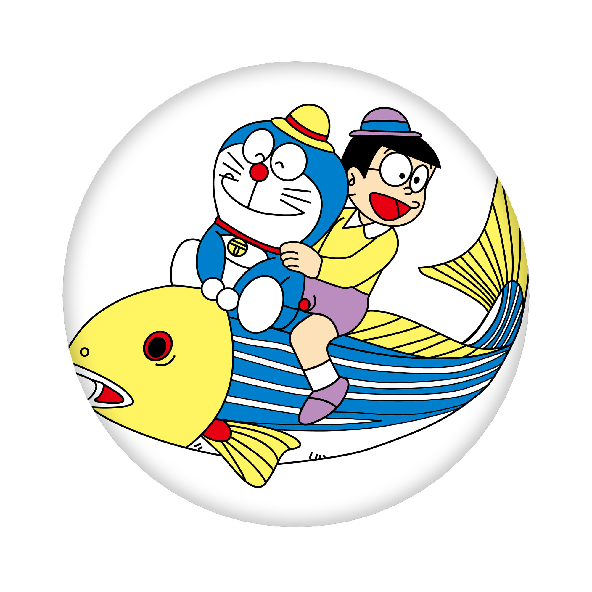 （画像用） ドラえもん 野比 のび太 Doraemon Nobita Nobi 6cm 缶バッジ 複数セット