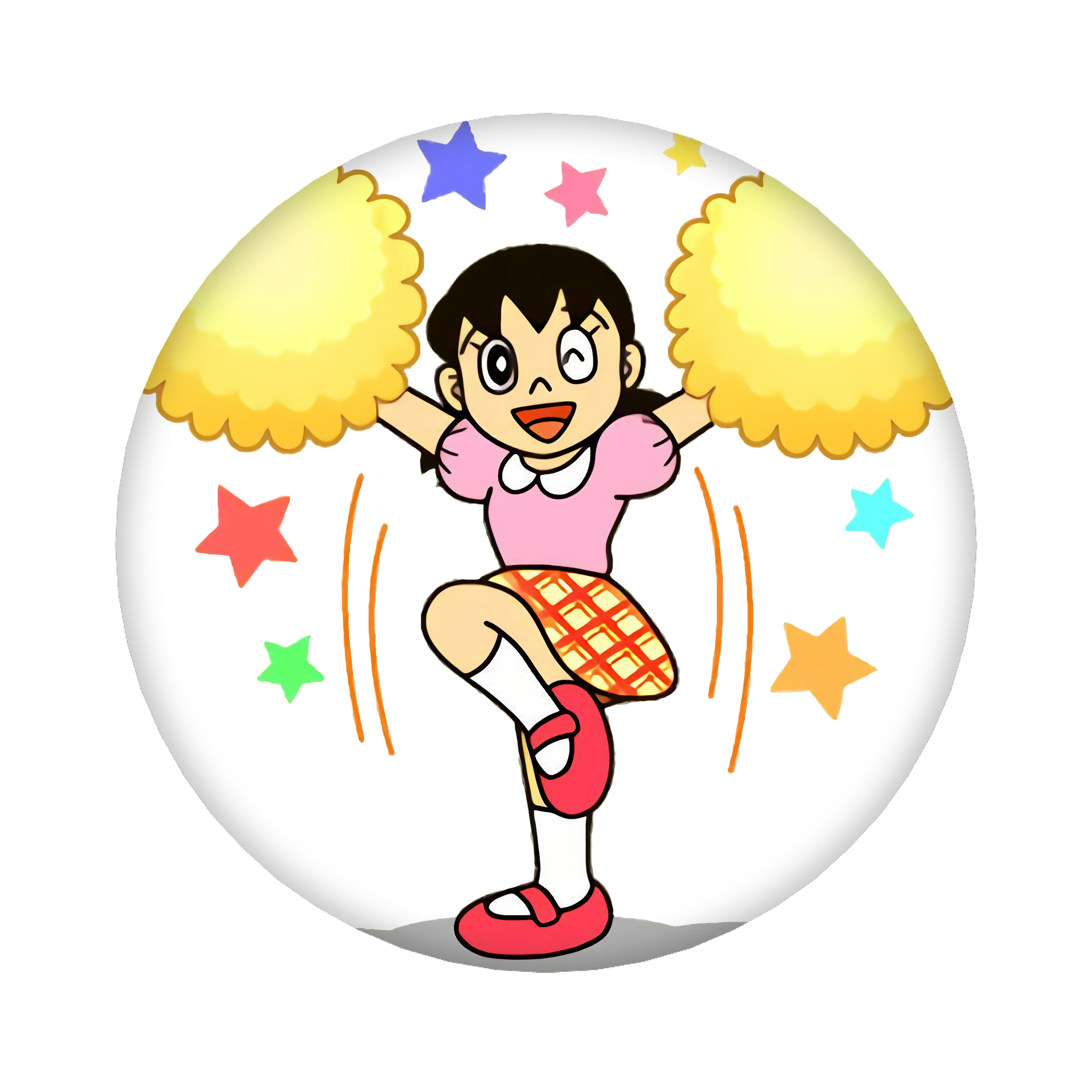 （画像用） ドラえもん みなもと しずか Doraemon Shizuka Minamoto 6cm 缶バッジ 複数セット