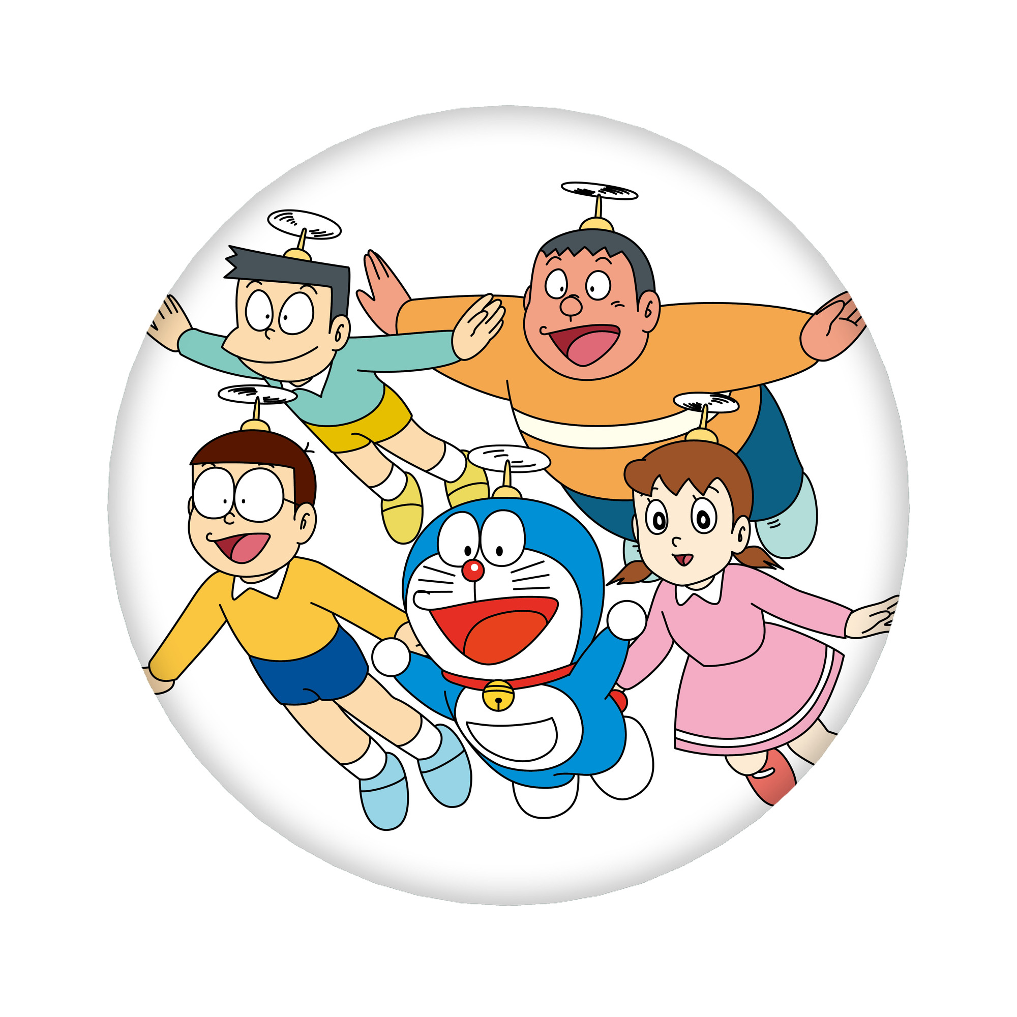 （画像用） ドラえもん 骨川 スネ夫 Doraemon Honekawa Suneo 6cm 缶バッジ 複数セット