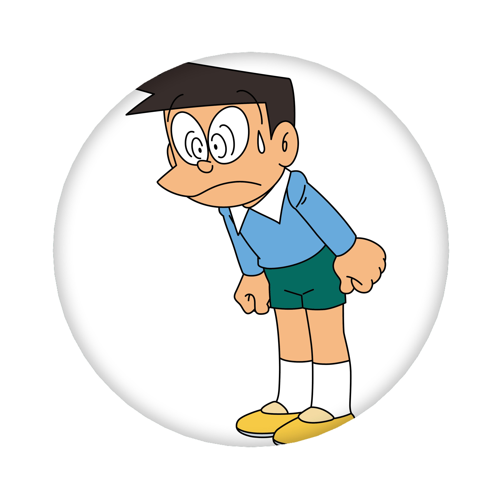 （画像用） ドラえもん 骨川 スネ夫 Doraemon Honekawa Suneo 6cm 缶バッジ 複数セット