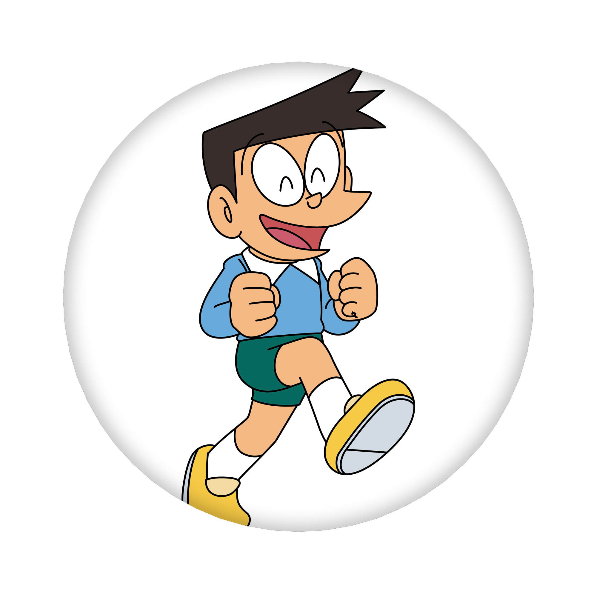 （画像用） ドラえもん 骨川 スネ夫 Doraemon Honekawa Suneo 6cm 缶バッジ 複数セット