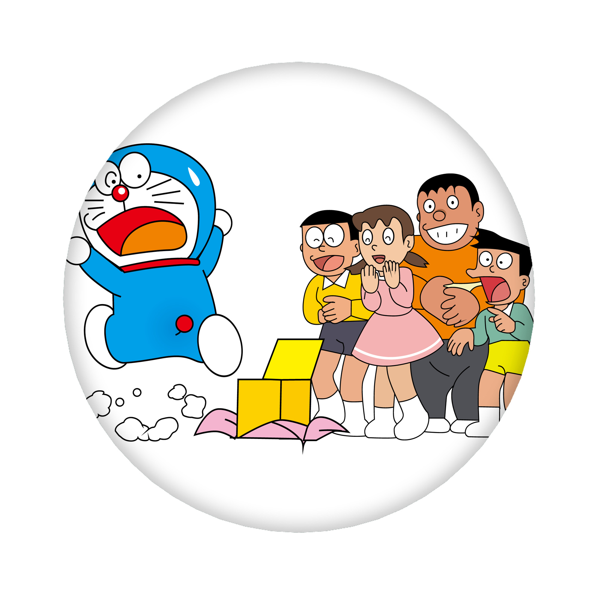 （画像用） ドラえもん 骨川 スネ夫 Doraemon Honekawa Suneo 6cm 缶バッジ 複数セット