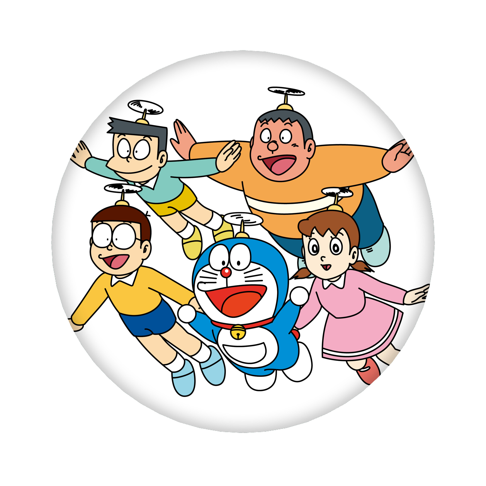 （画像用） ドラえもん 骨川 スネ夫 Doraemon Honekawa Suneo 6cm 缶バッジ 複数セット