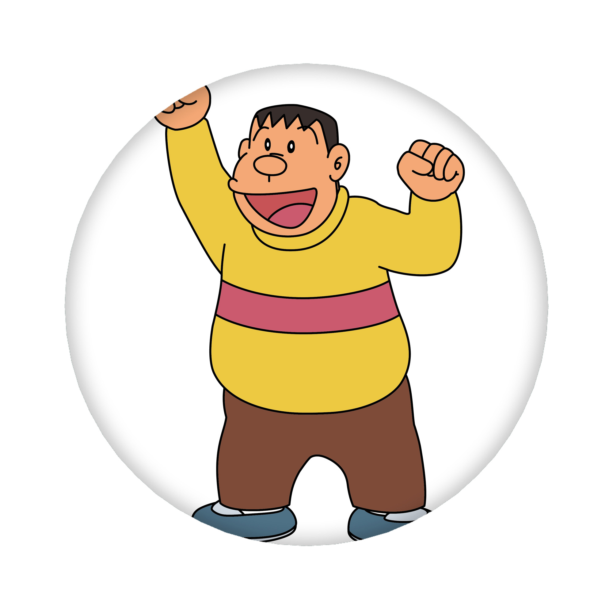 （画像用） ドラえもん 剛田武 Doraemon Gouta Takeshi 6cm 缶バッジ 複数セット