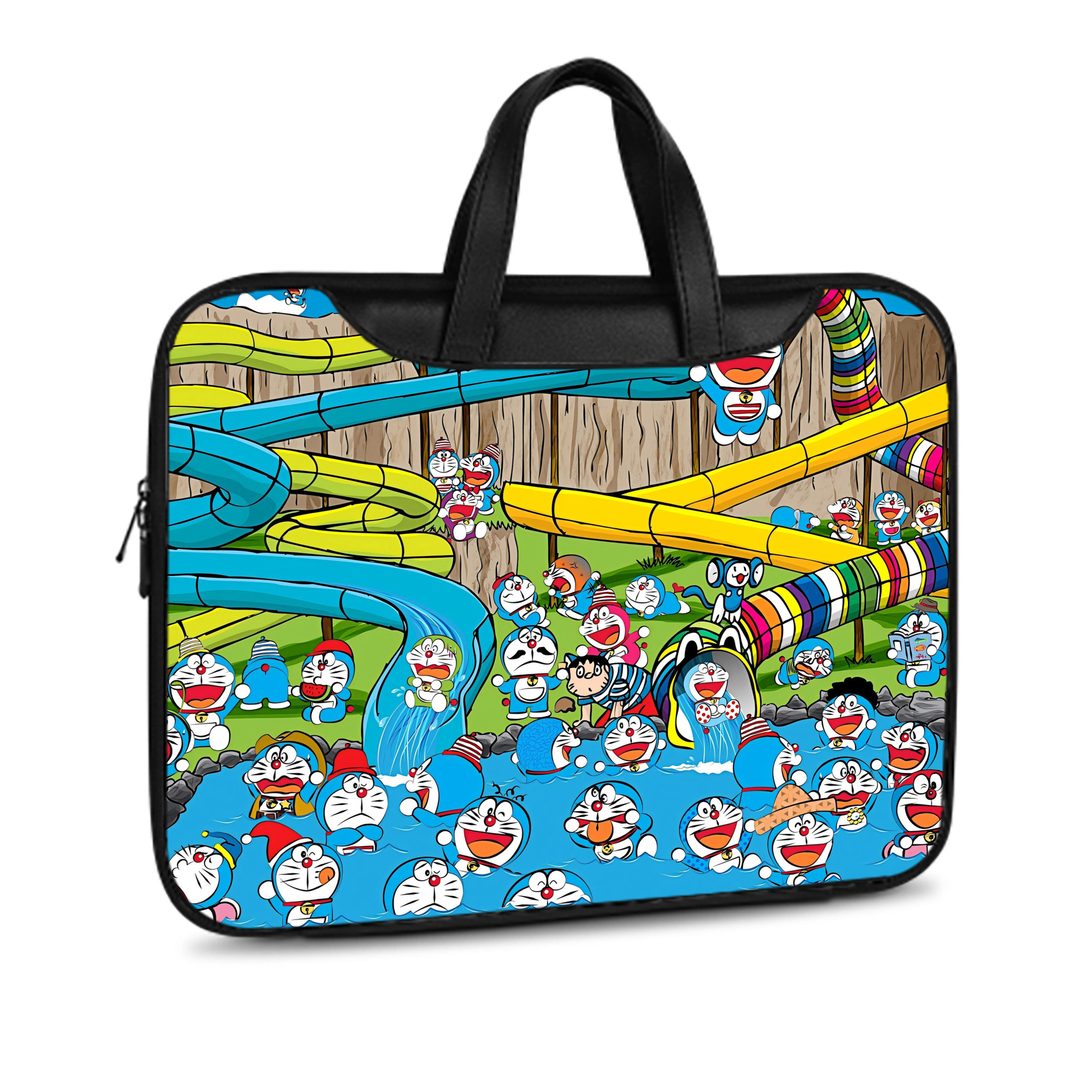 （画像用） ドラえもん Doraemon レザーラップトップバッグ　ノートパソコンケース