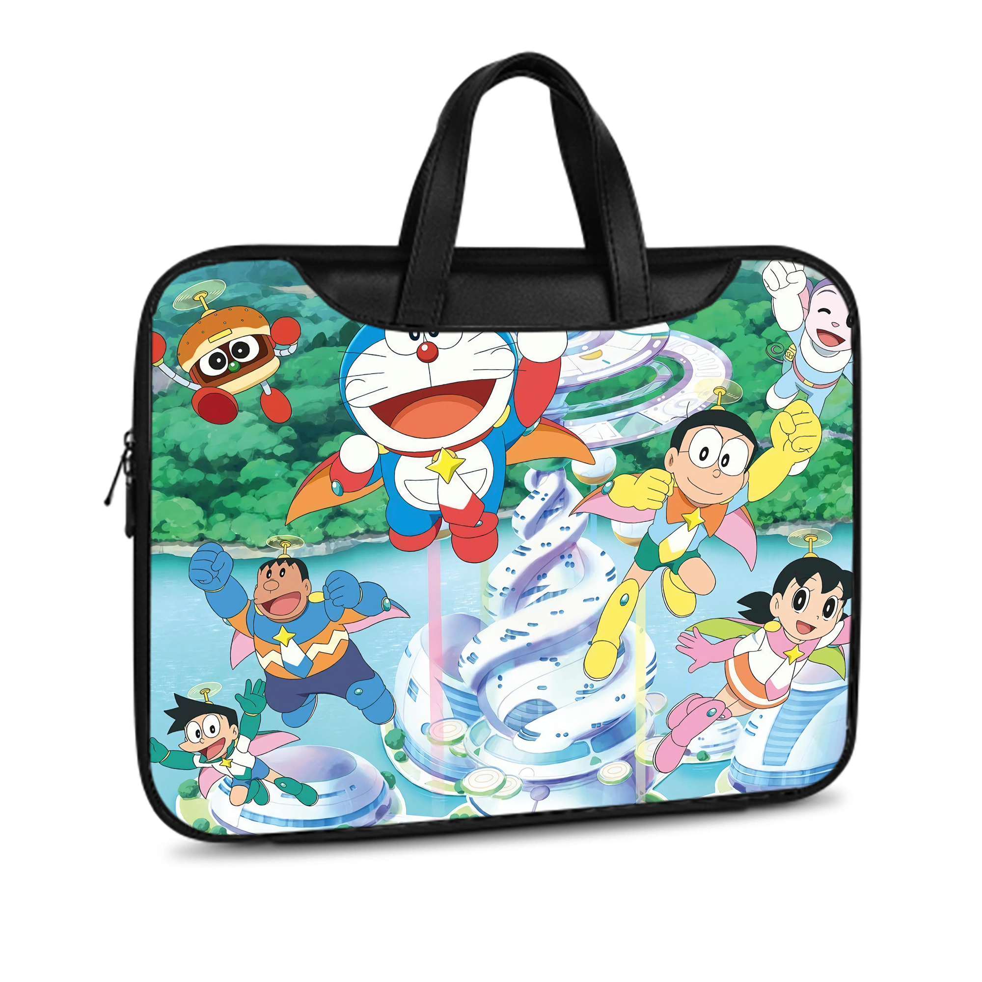 （画像用） ドラえもん Doraemon レザーラップトップバッグ　ノートパソコンケース