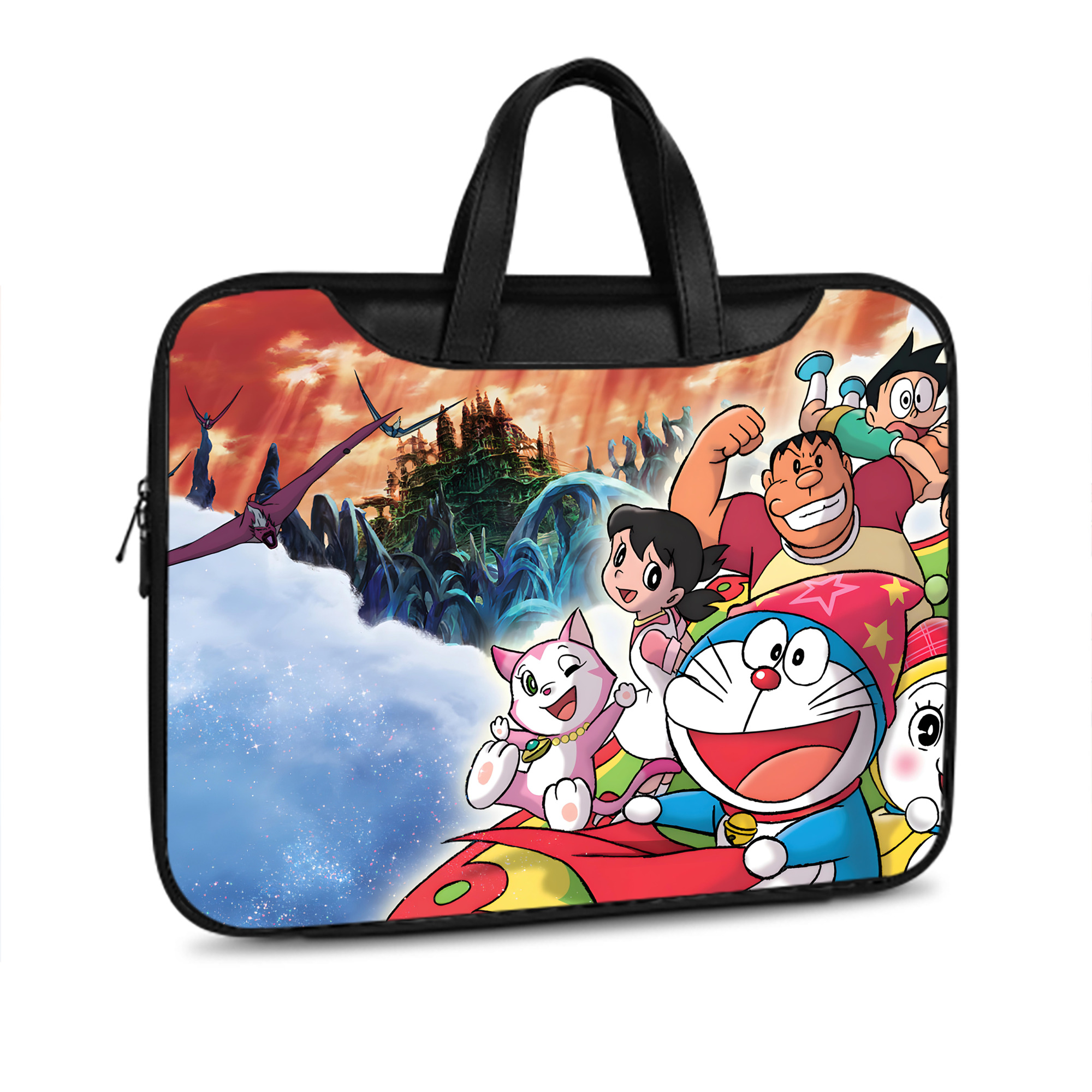 （画像用） ドラえもん Doraemon レザーラップトップバッグ　ノートパソコンケース