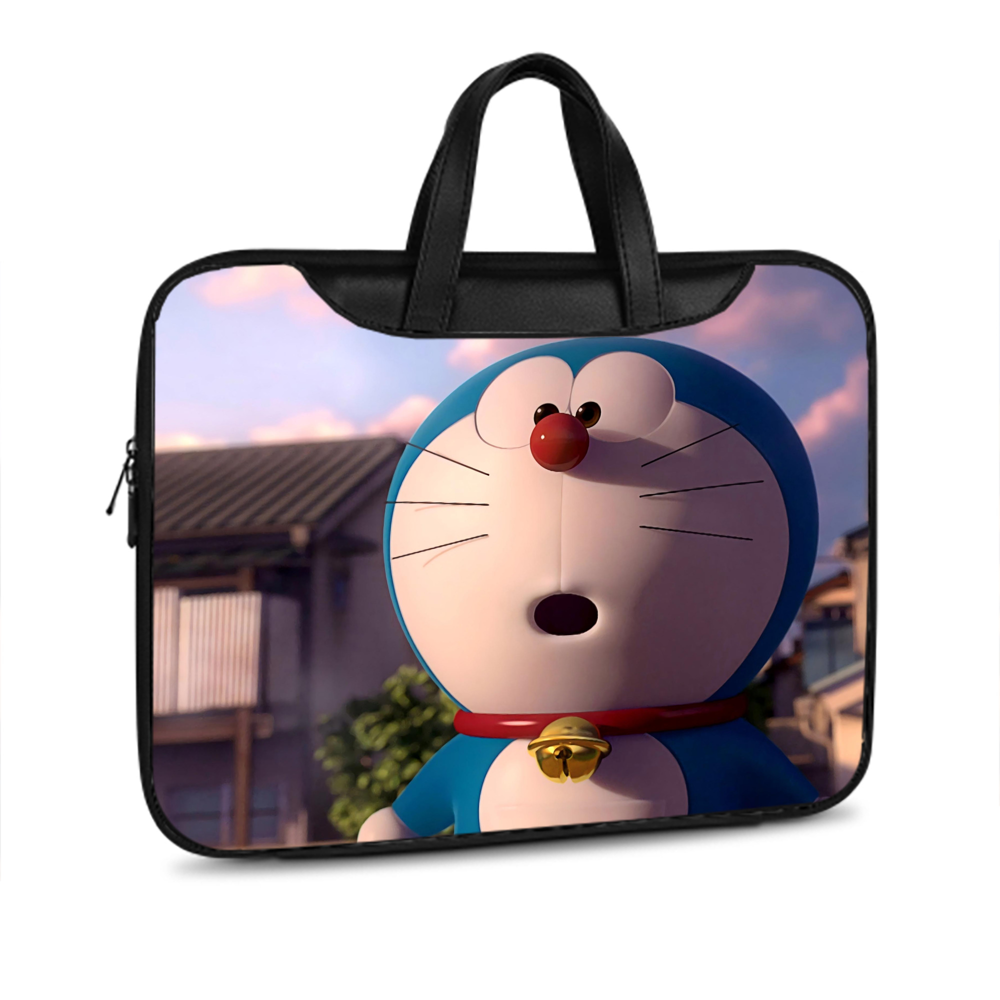 （画像用） ドラえもん Doraemon レザーラップトップバッグ　ノートパソコンケース