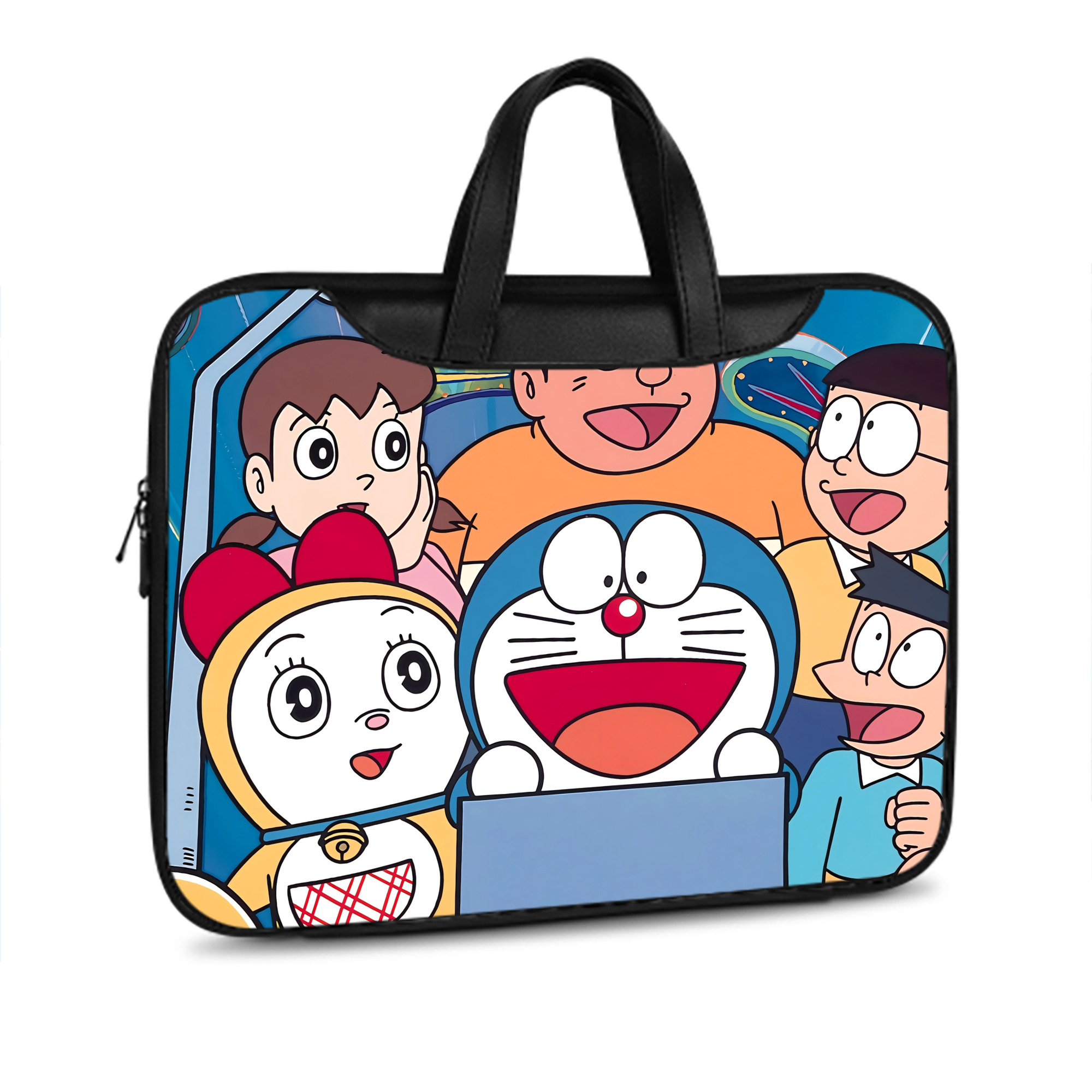 （画像用） ドラえもん Doraemon レザーラップトップバッグ　ノートパソコンケース