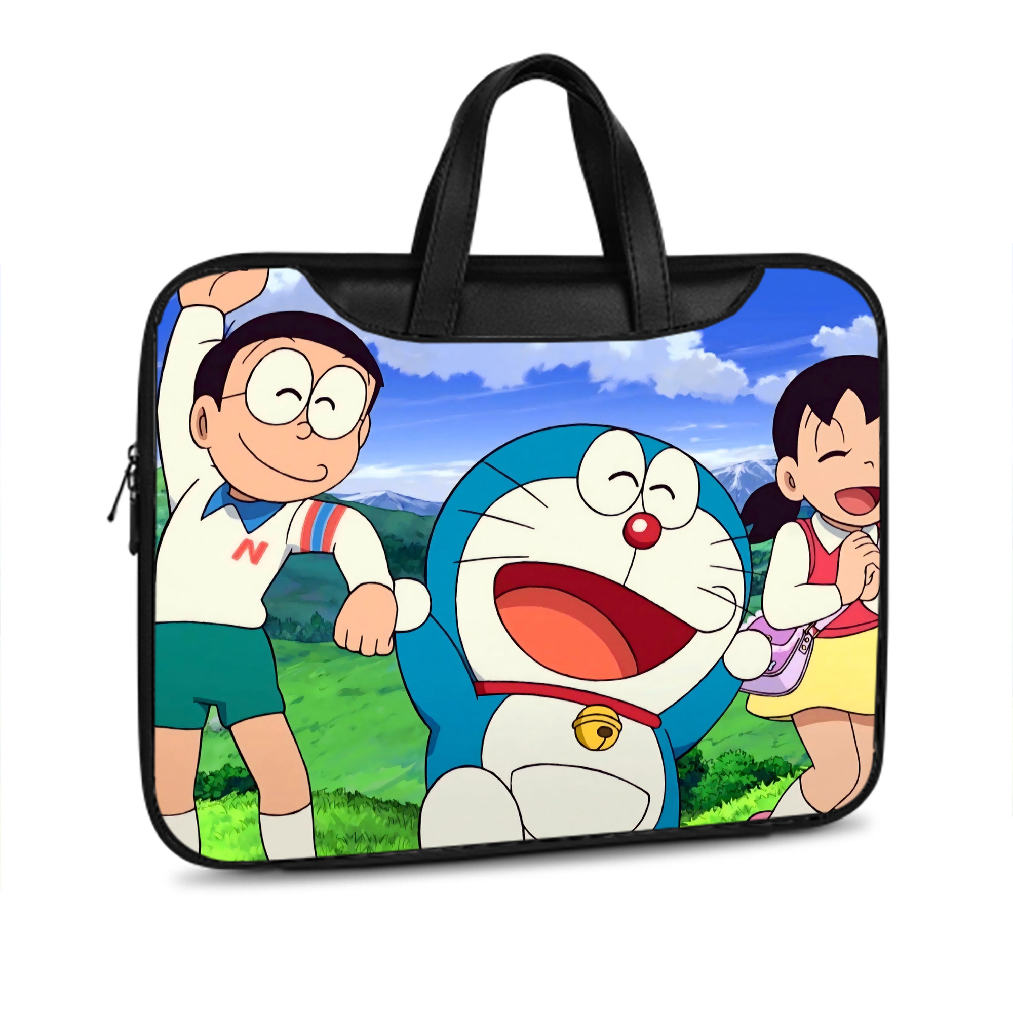 （画像用） ドラえもん Doraemon レザーラップトップバッグ　ノートパソコンケース