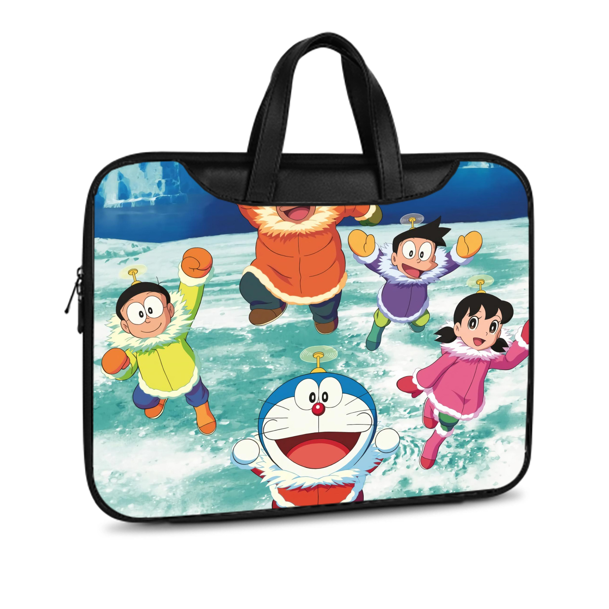 （画像用） ドラえもん Doraemon レザーラップトップバッグ　ノートパソコンケース