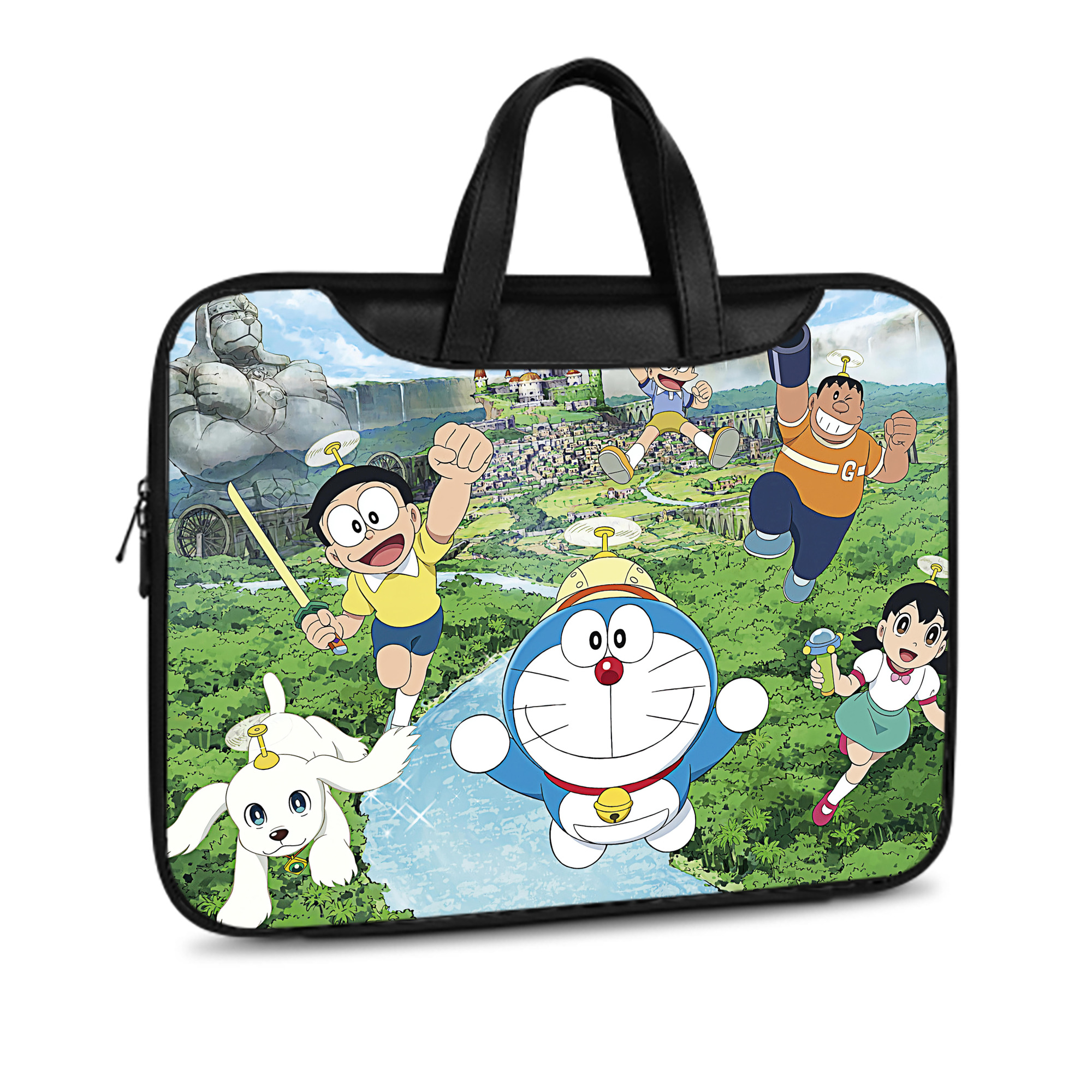 （画像用） ドラえもん Doraemon レザーラップトップバッグ　ノートパソコンケース