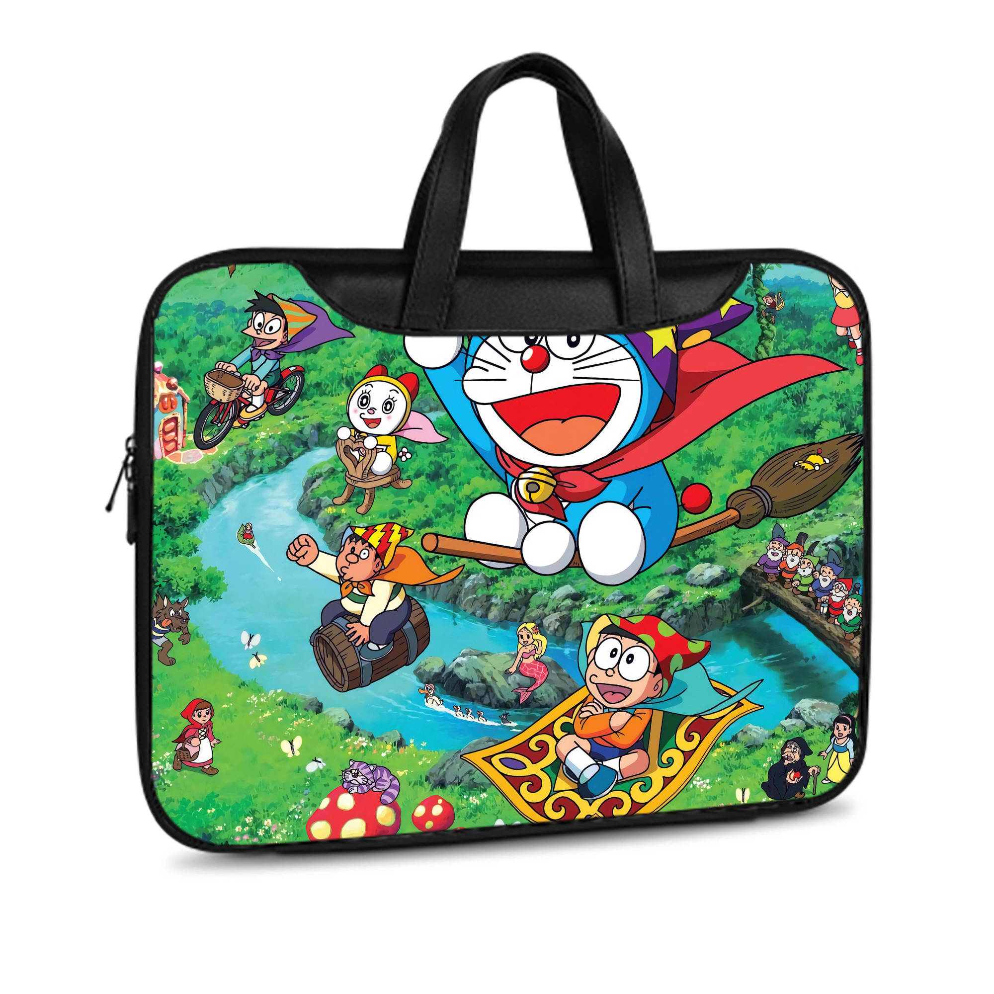 （画像用） ドラえもん Doraemon レザーラップトップバッグ　ノートパソコンケース