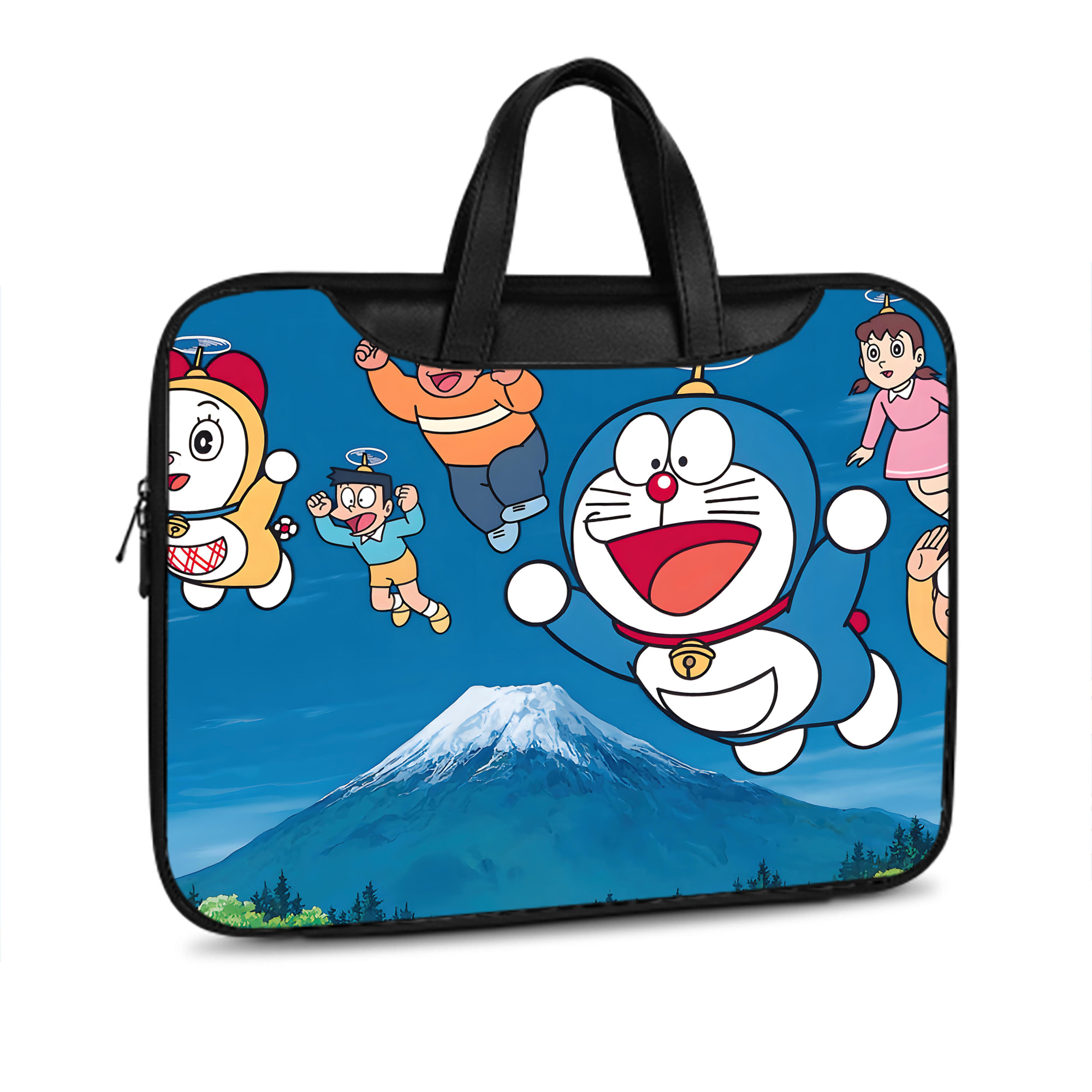（画像用） ドラえもん Doraemon レザーラップトップバッグ　ノートパソコンケース