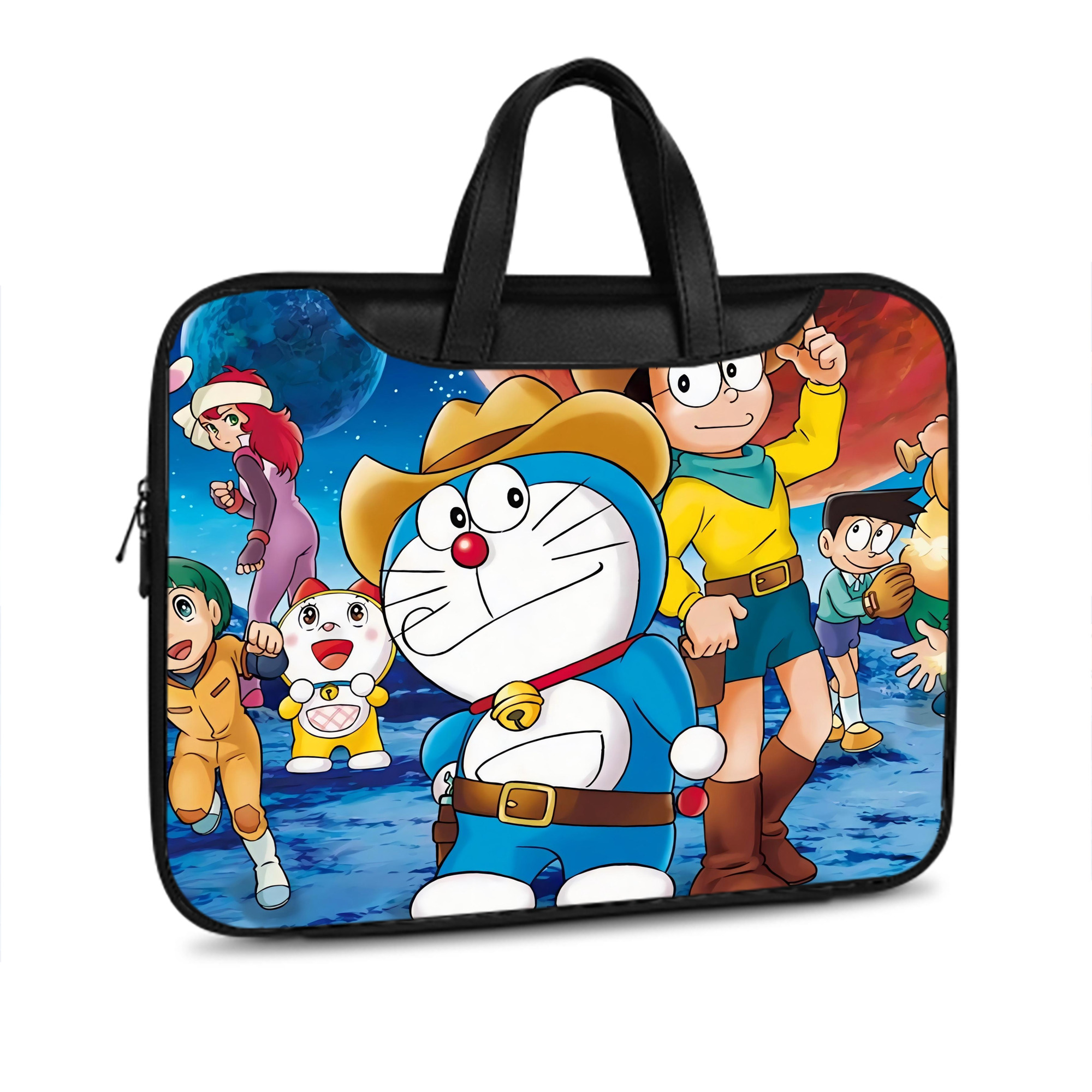 （画像用） ドラえもん Doraemon レザーラップトップバッグ　ノートパソコンケース