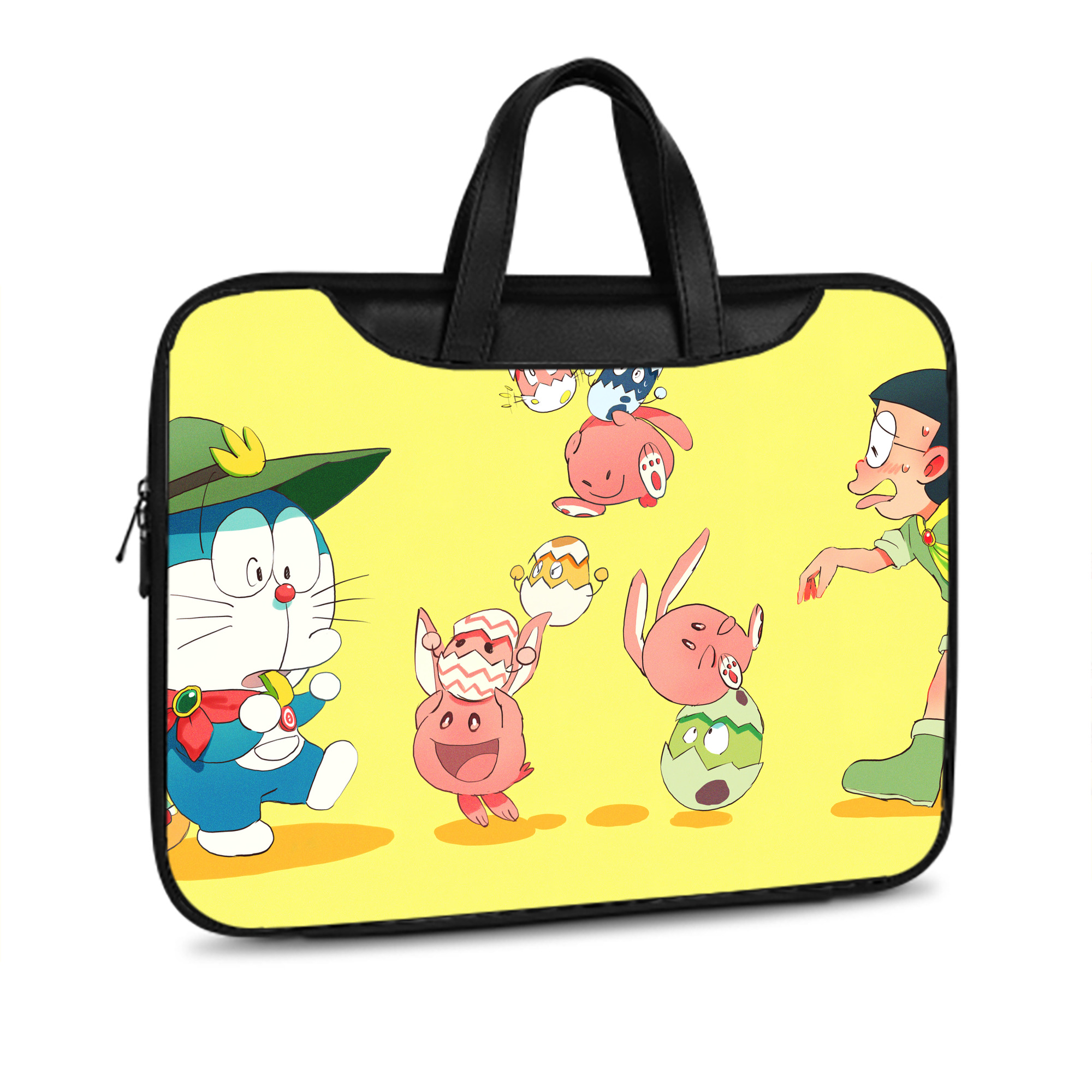 （画像用） ドラえもん Doraemon レザーラップトップバッグ　ノートパソコンケース