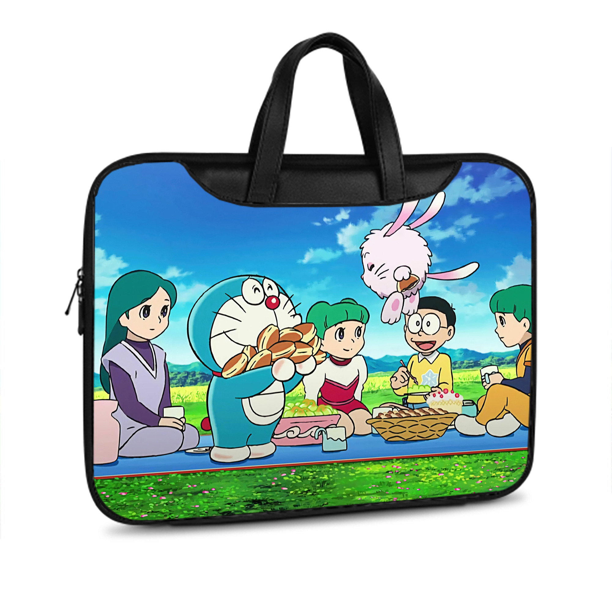 （画像用） ドラえもん Doraemon レザーラップトップバッグ　ノートパソコンケース