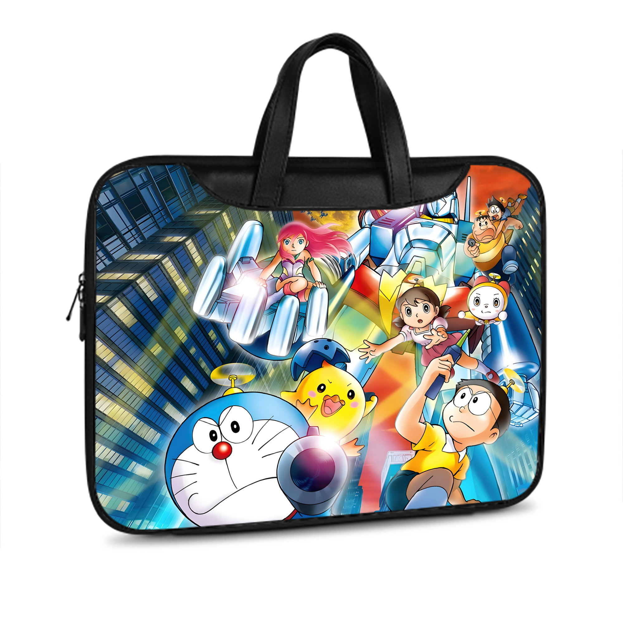 （画像用） ドラえもん Doraemon レザーラップトップバッグ　ノートパソコンケース