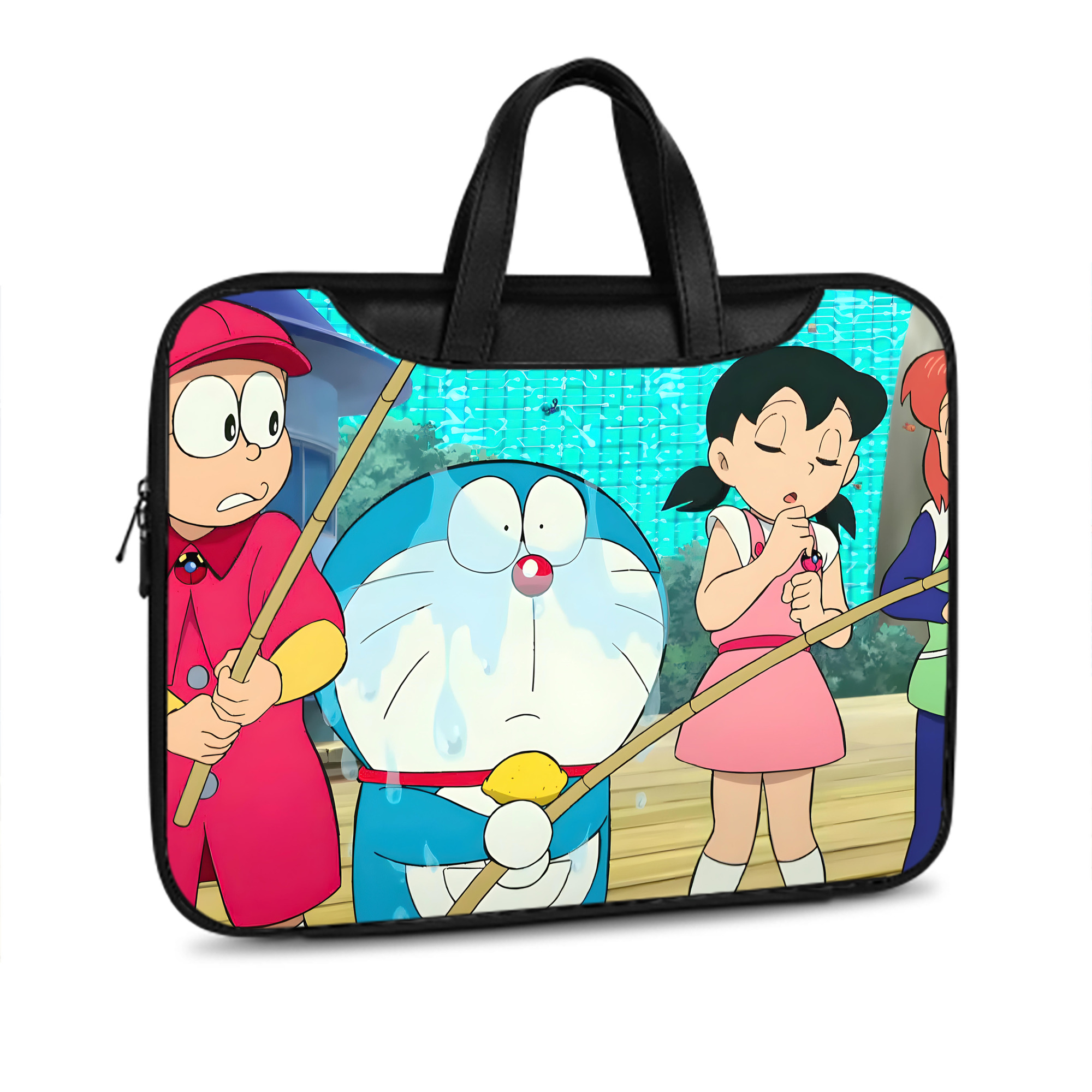 （画像用） ドラえもん Doraemon レザーラップトップバッグ　ノートパソコンケース
