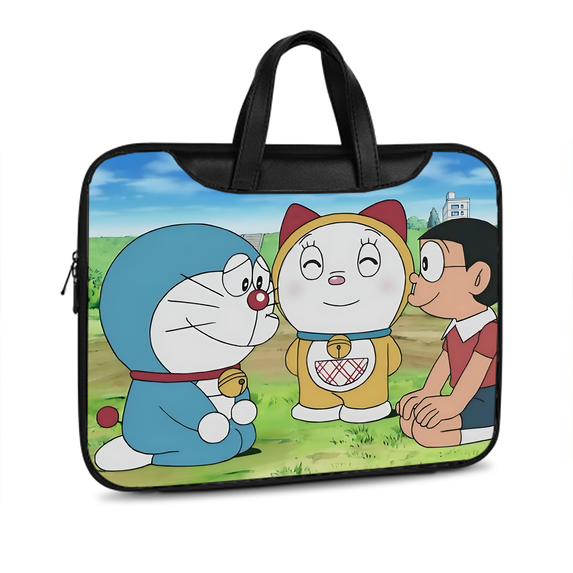 （画像用） ドラえもん Doraemon レザーラップトップバッグ　ノートパソコンケース